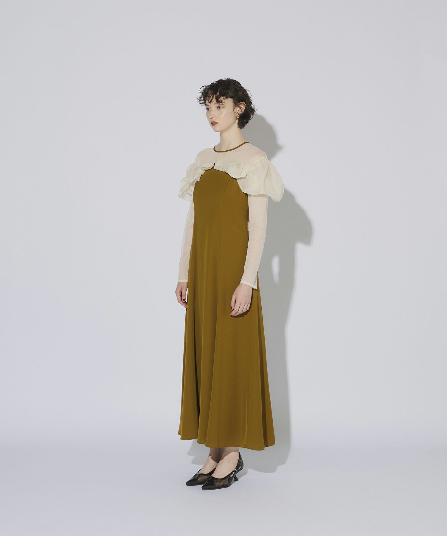 【ANDRESD】　frills flare dress frills flare dress | ANDRESD