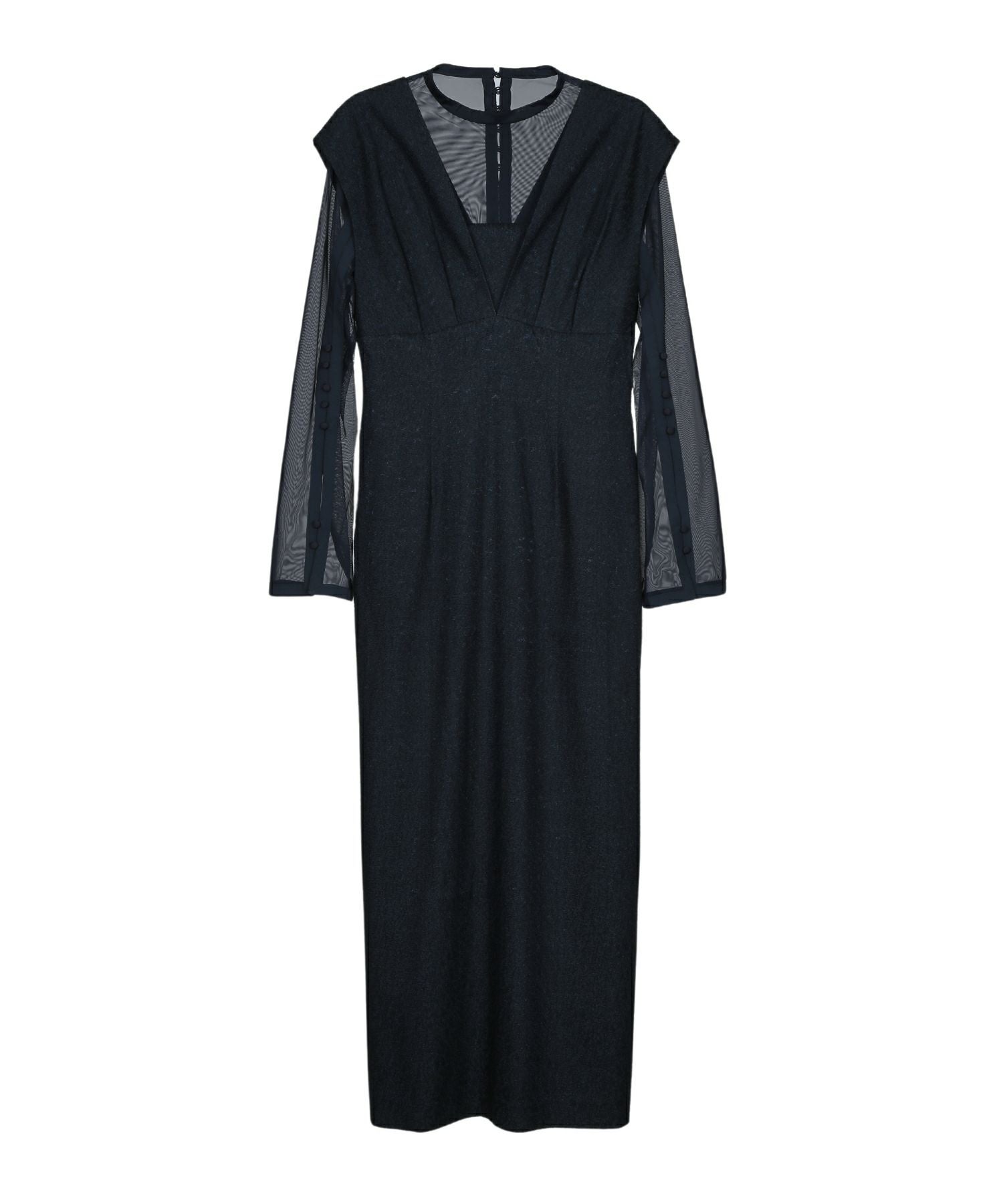 V line jacquard dress | ANDRESD