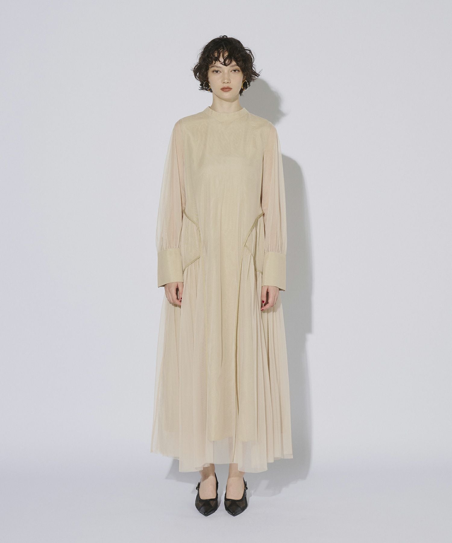 piping tulle dress | ANDRESD