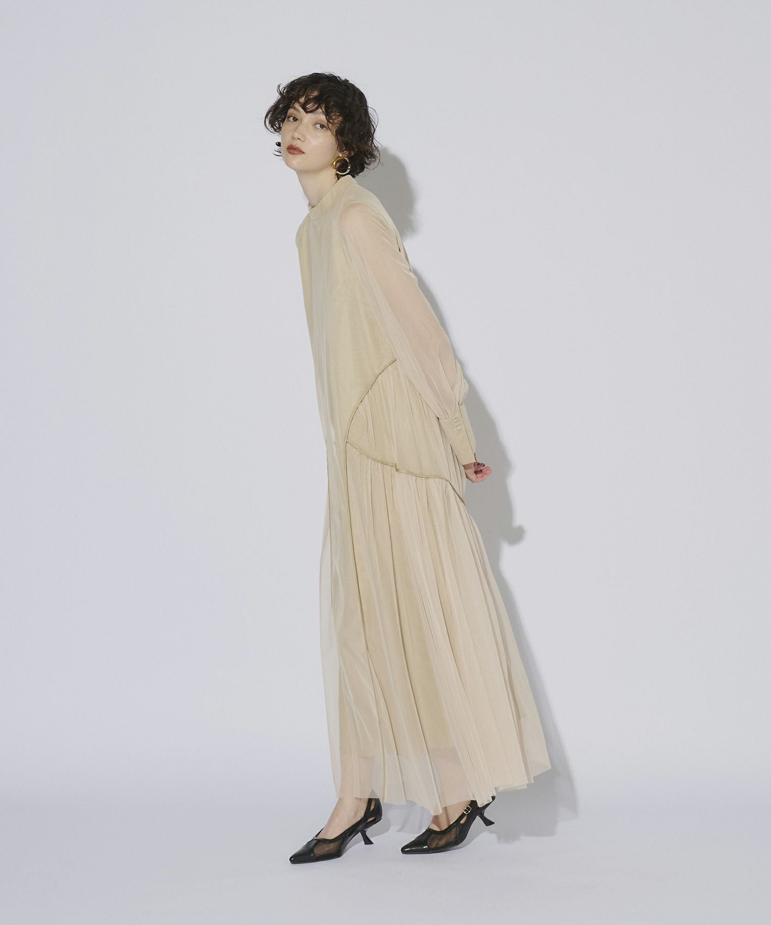 piping tulle dress | ANDRESD