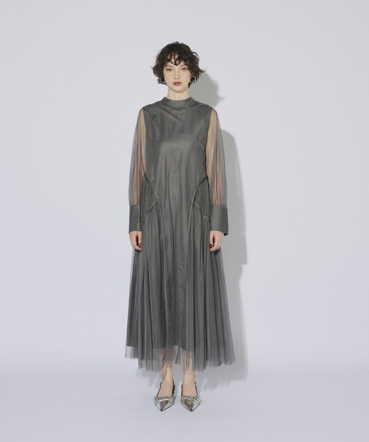 piping tulle dress | ANDRESD