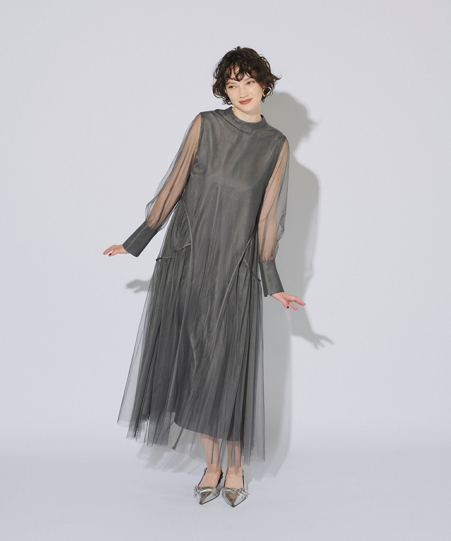 piping tulle dress | ANDRESD