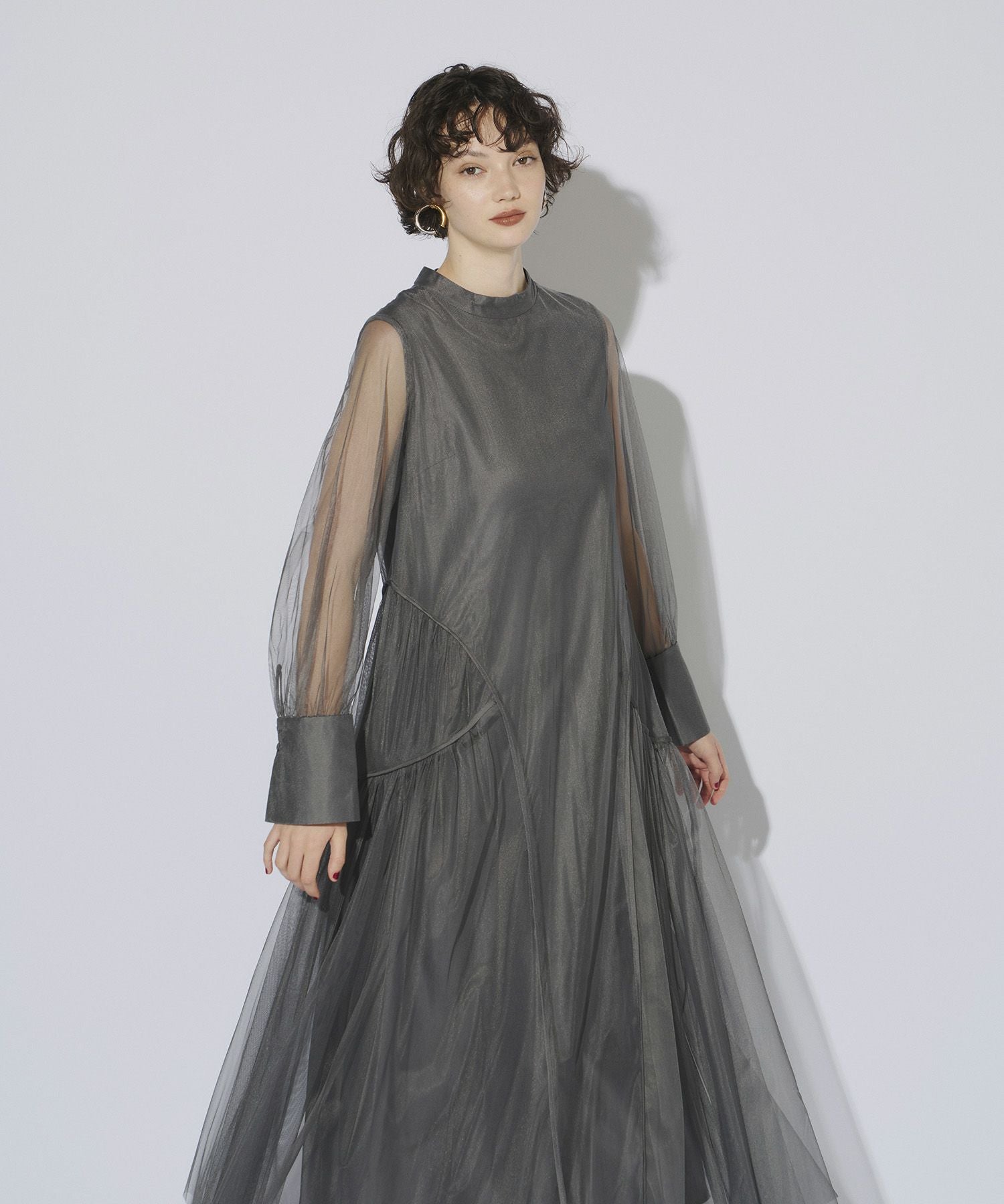 piping tulle dress | ANDRESD