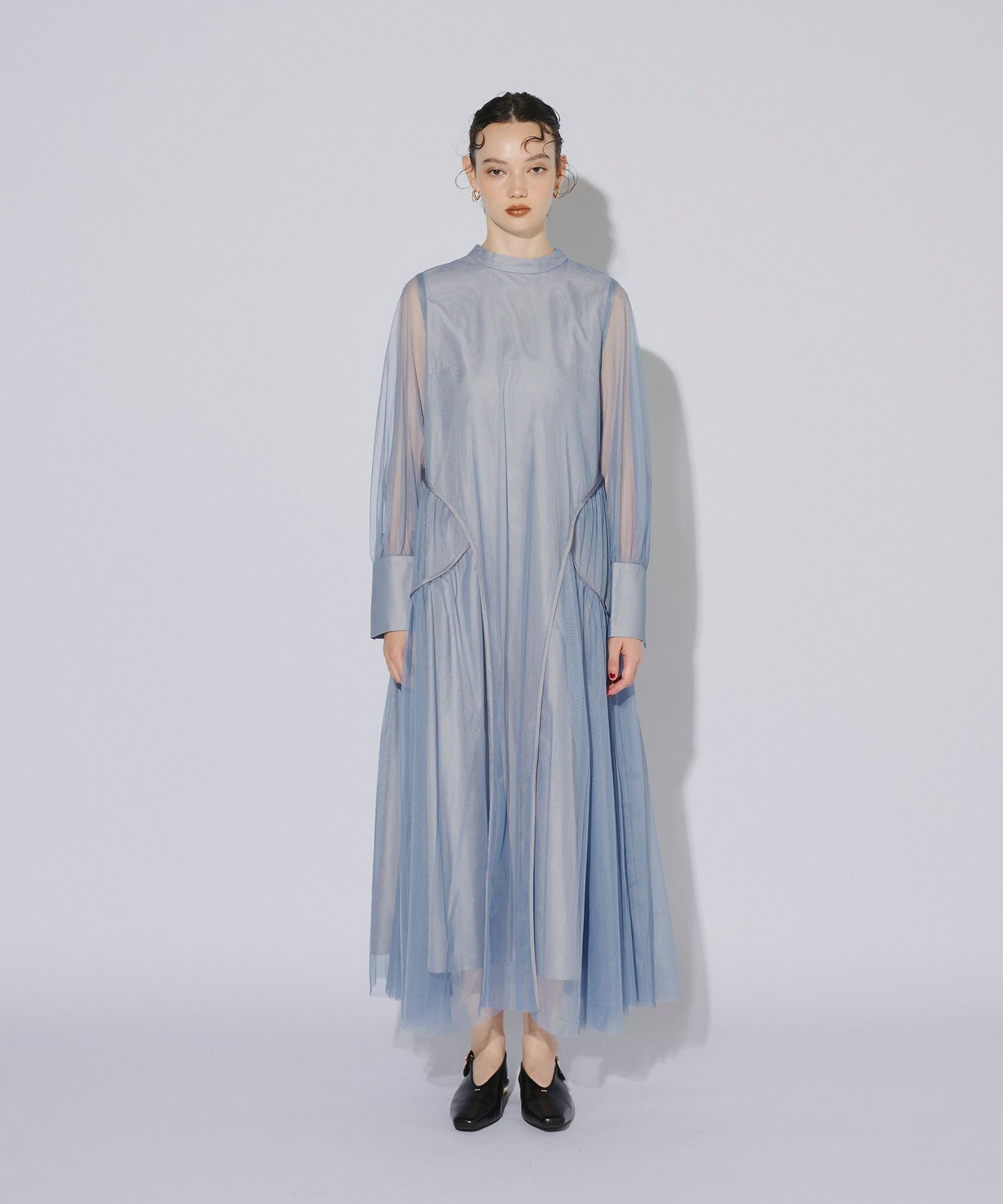 piping tulle dress | ANDRESD