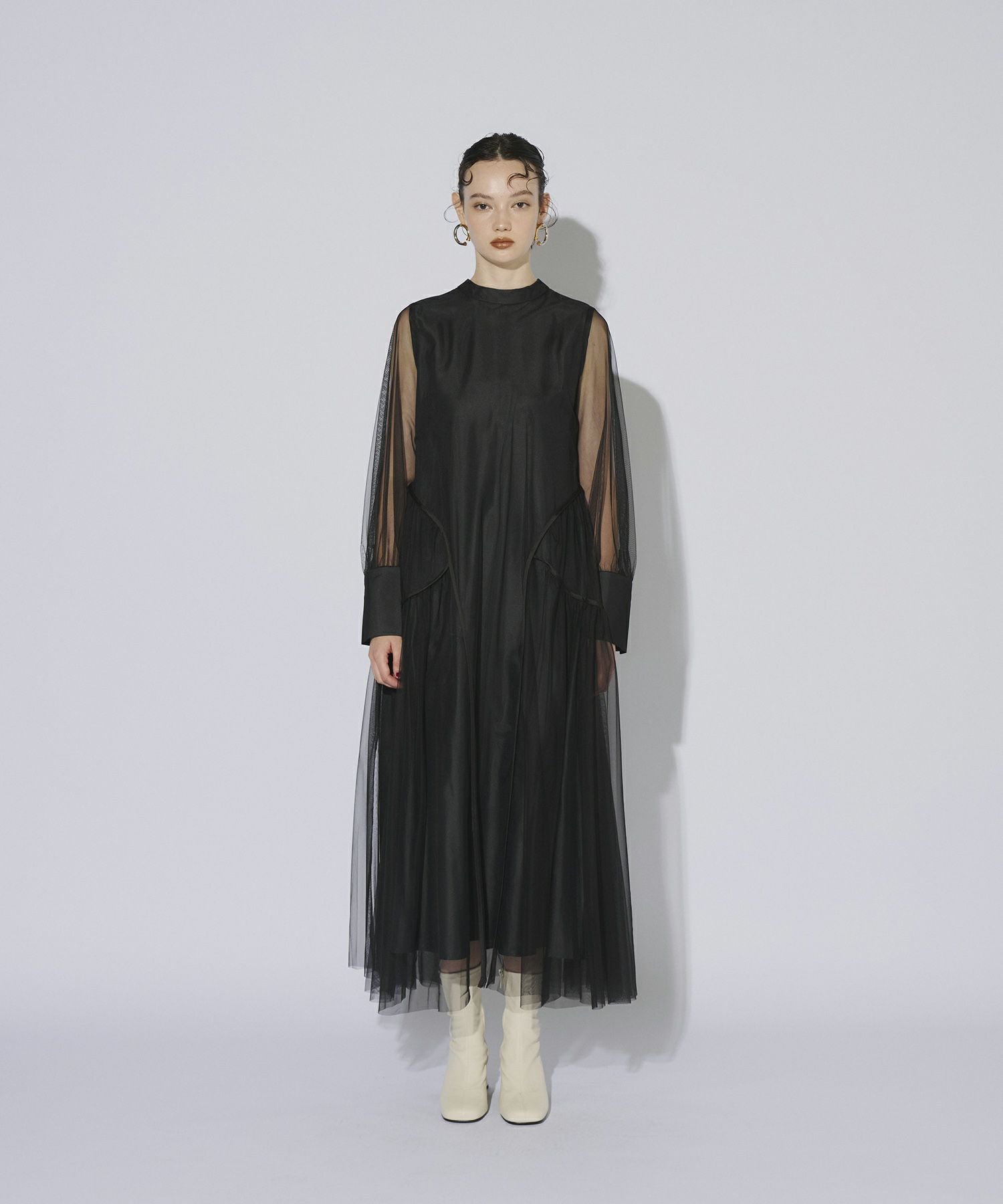 piping tulle dress | ANDRESD