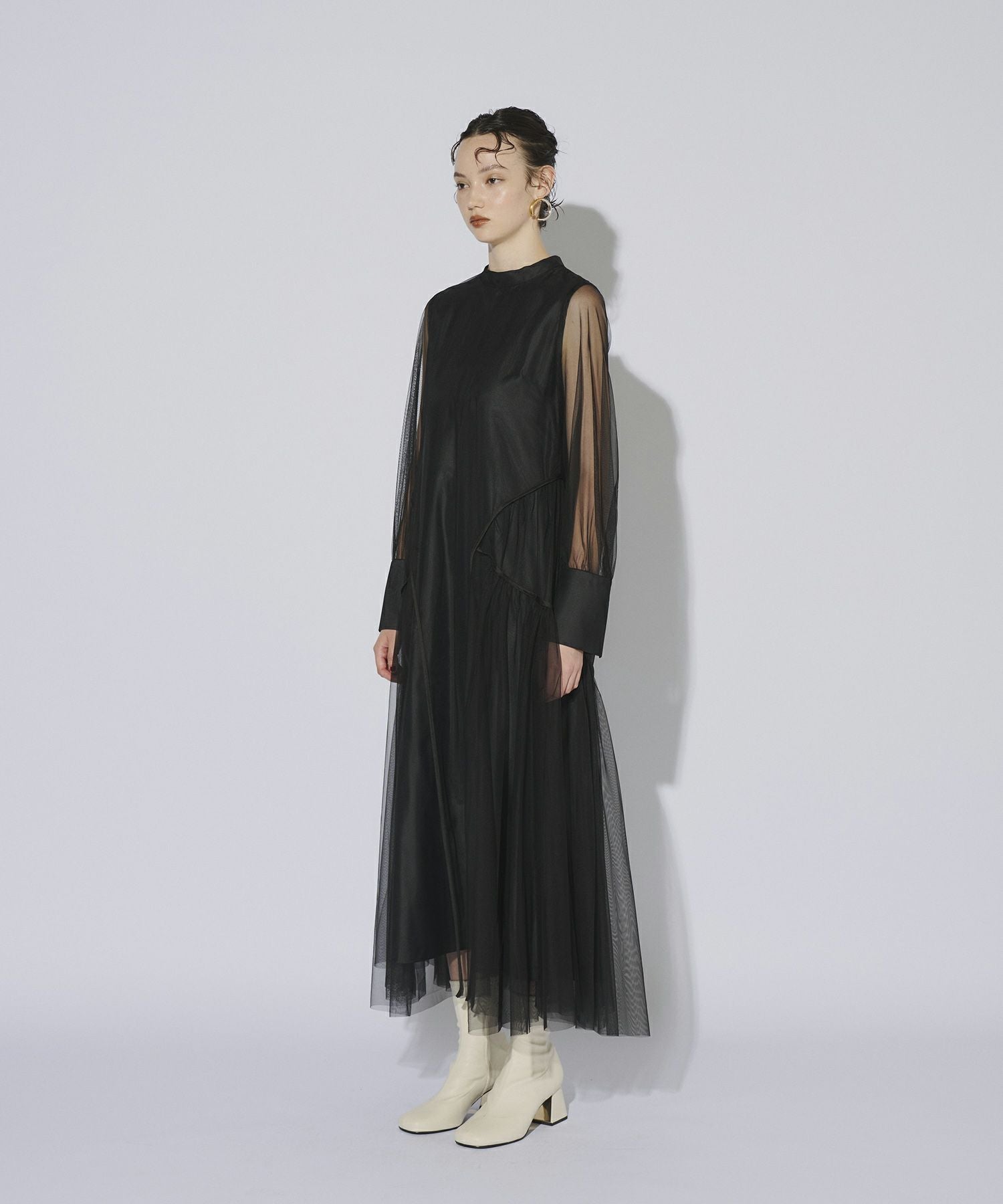 piping tulle dress | ANDRESD