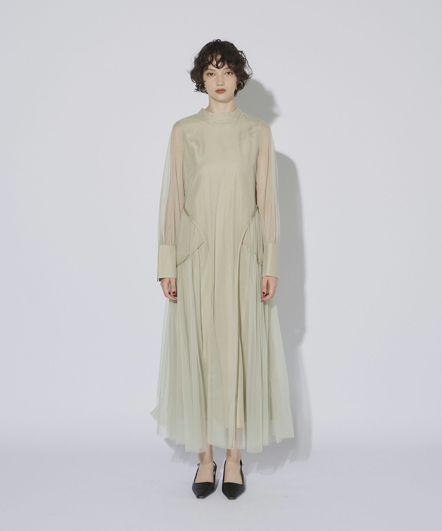 piping tulle dress | ANDRESD