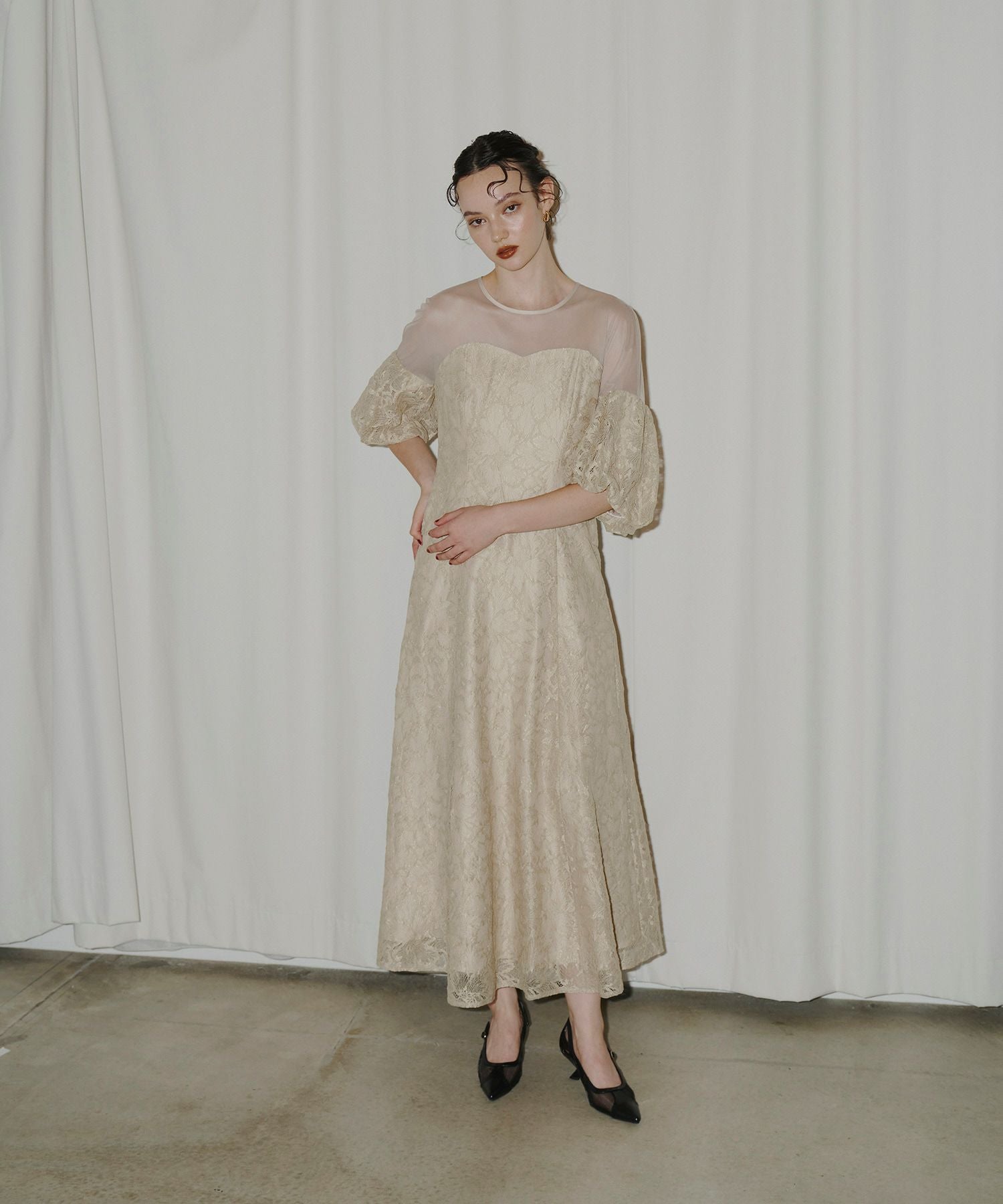 attractive lace dress | ANDRESD