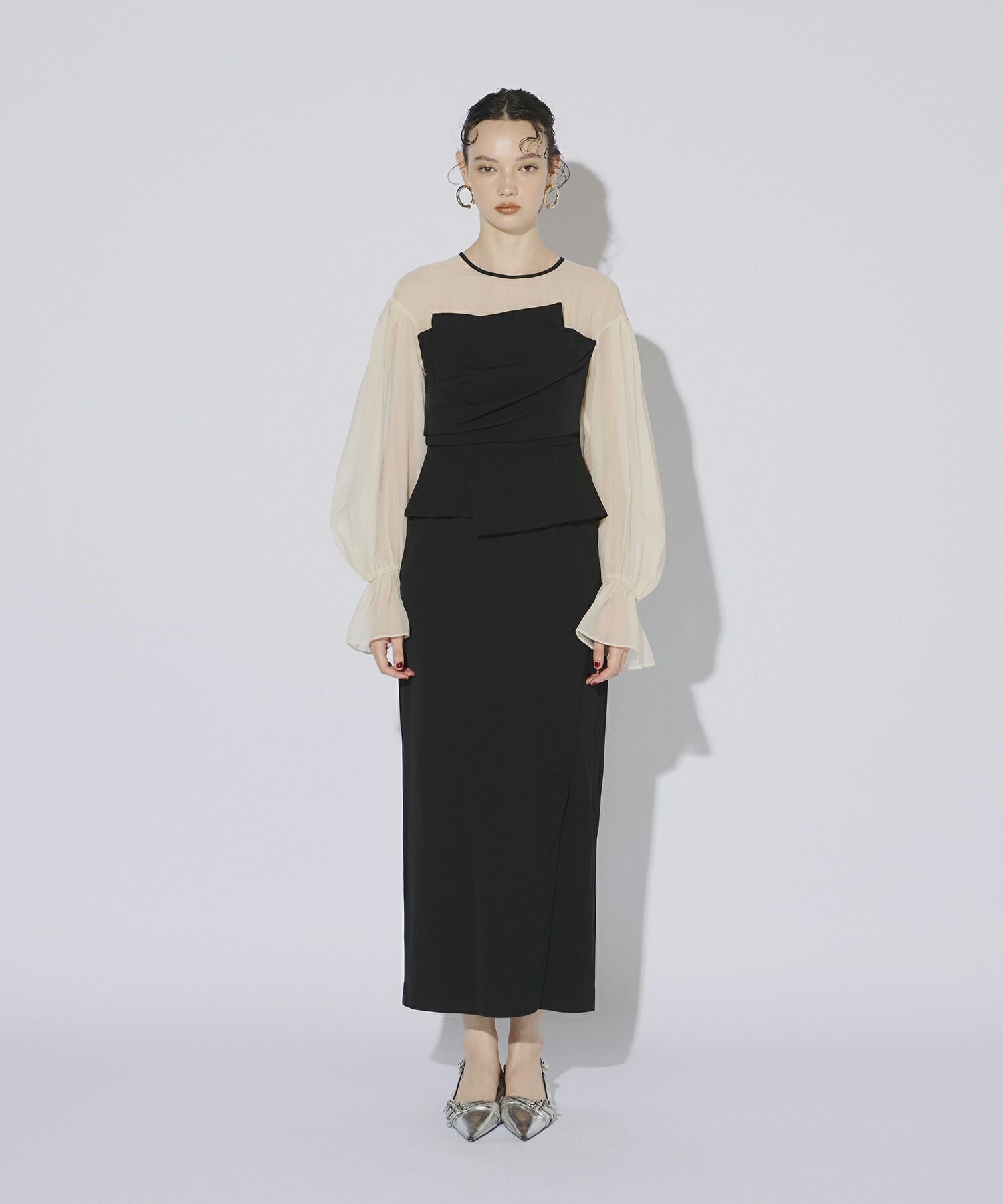 draped bustier dress | ANDRESD