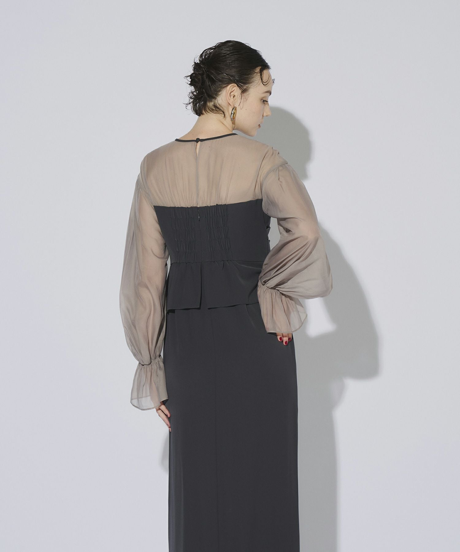 draped bustier dress | ANDRESD