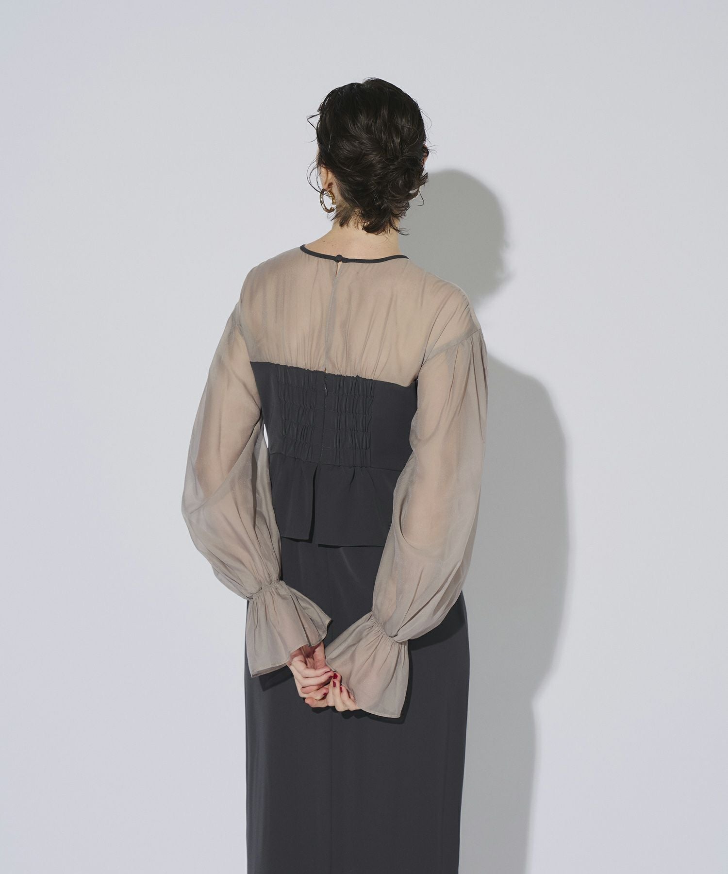 draped bustier dress | ANDRESD