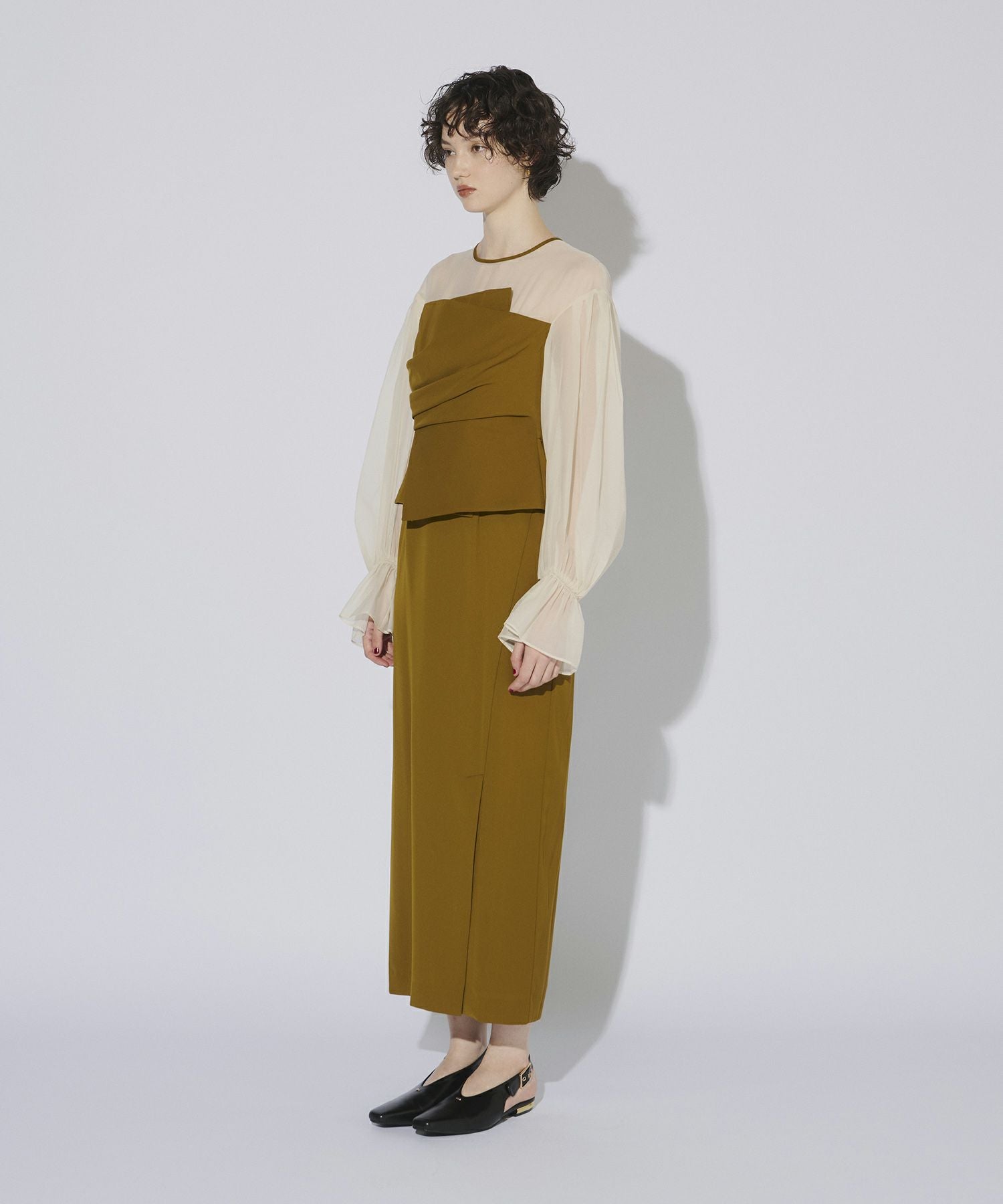 draped bustier dress | ANDRESD