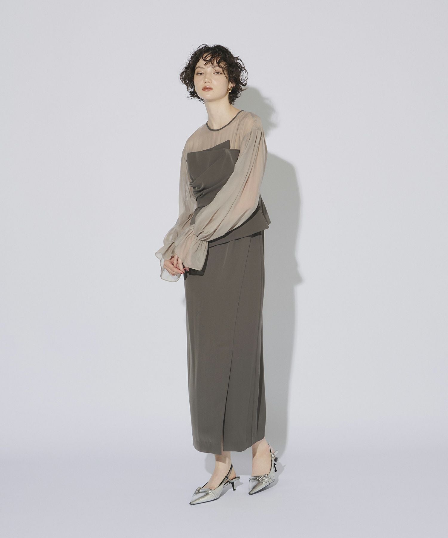 draped bustier dress | ANDRESD