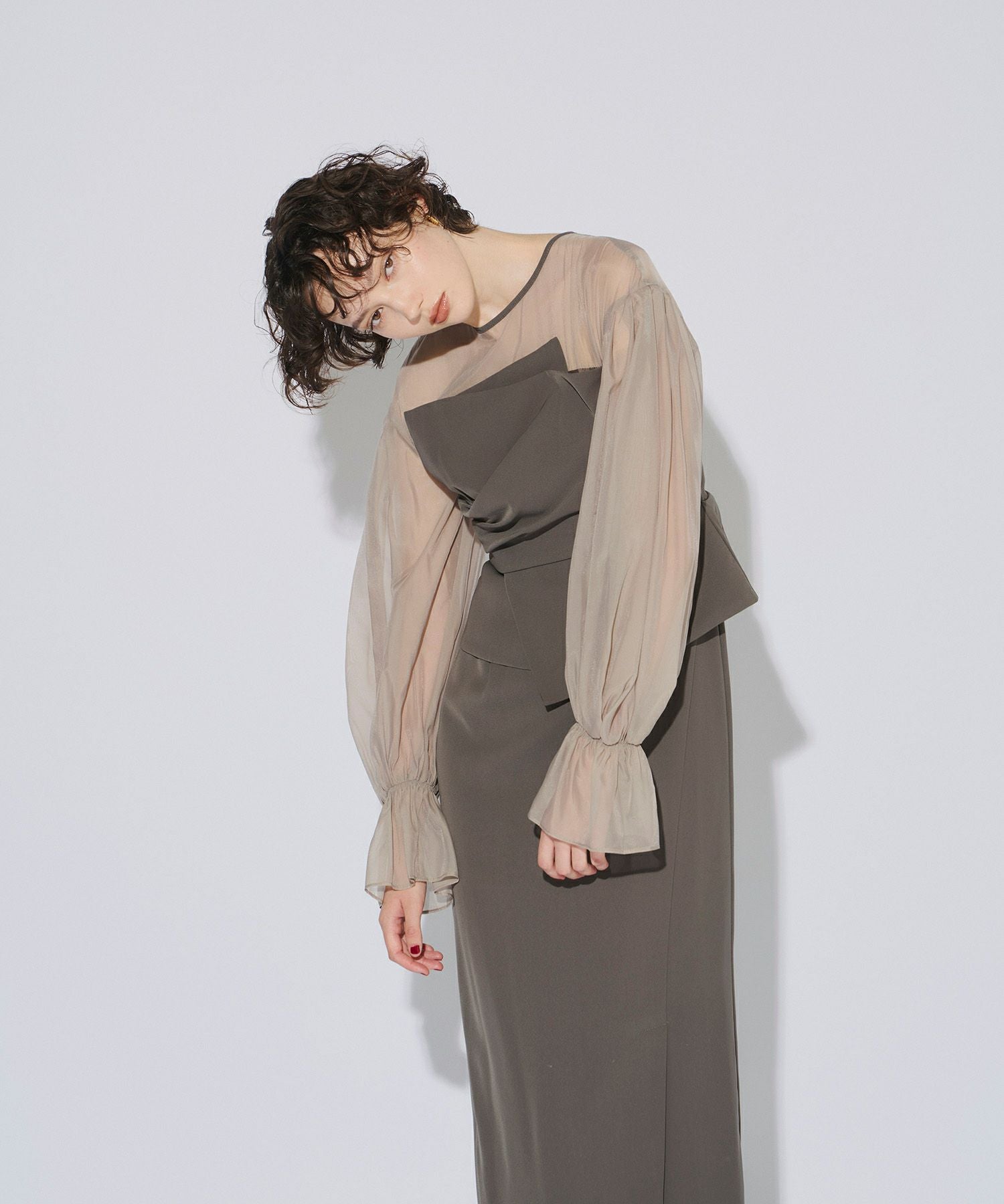 draped bustier dress | ANDRESD