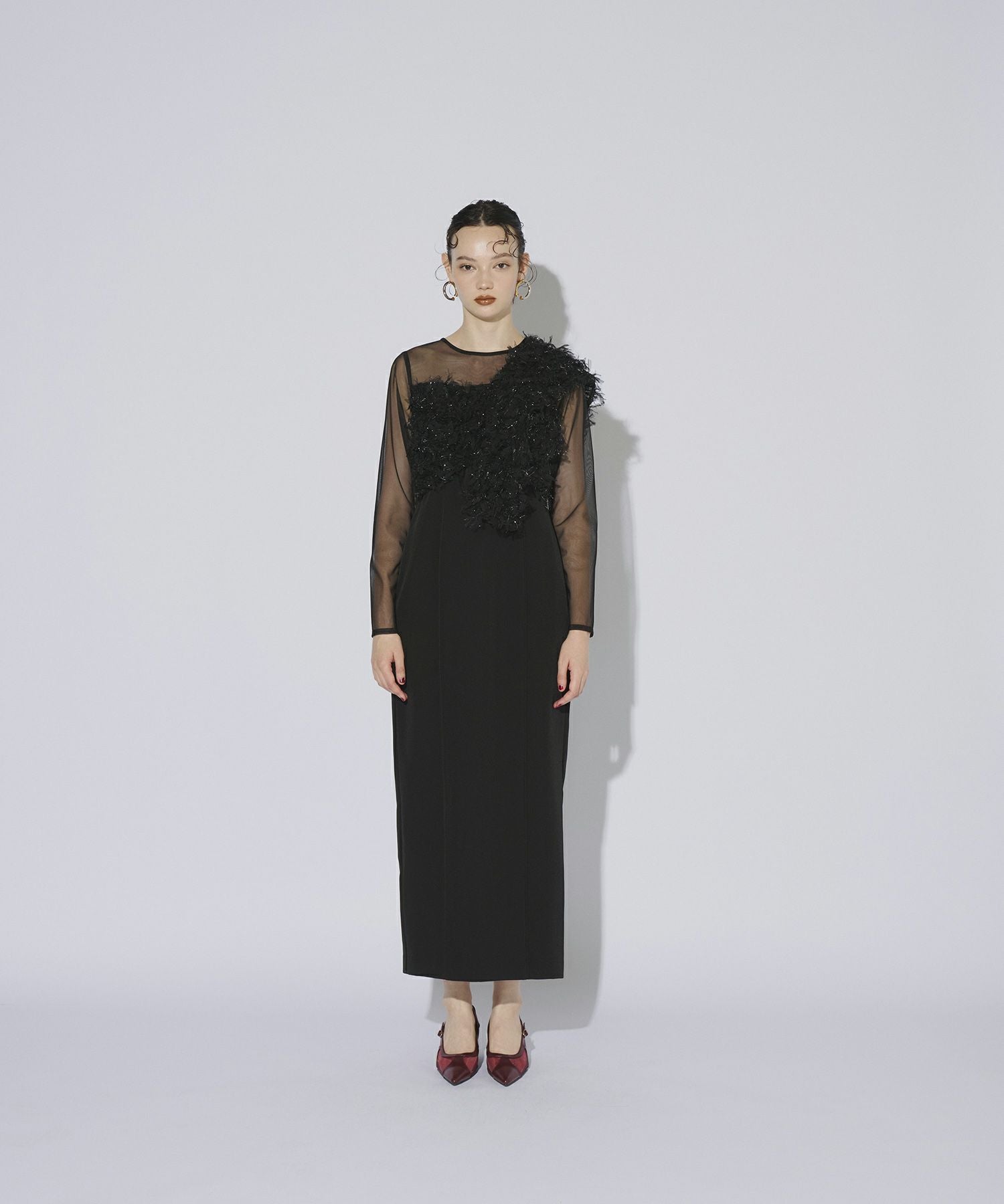fringe glitter knot dress | ANDRESD