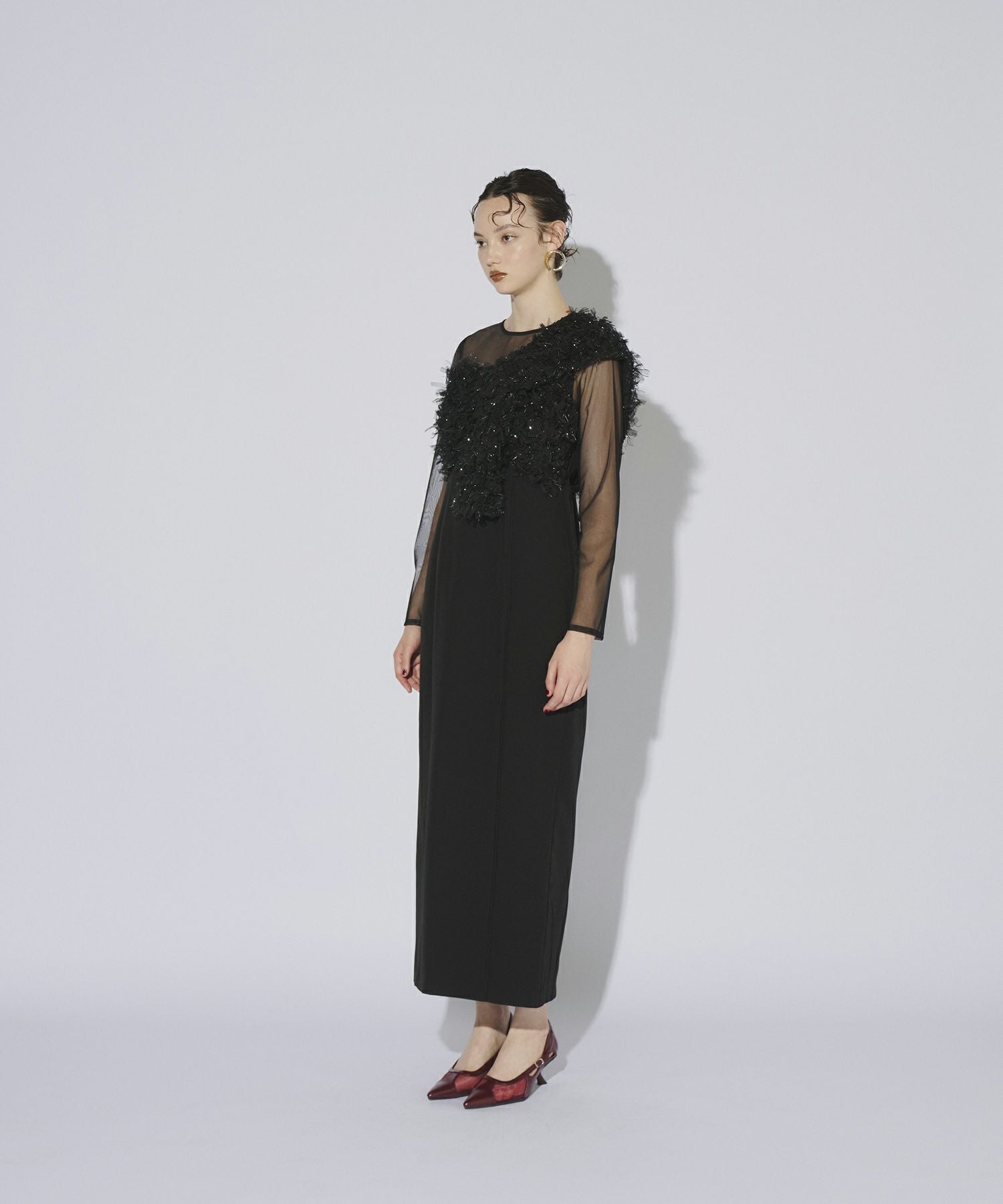 fringe glitter knot dress | ANDRESD