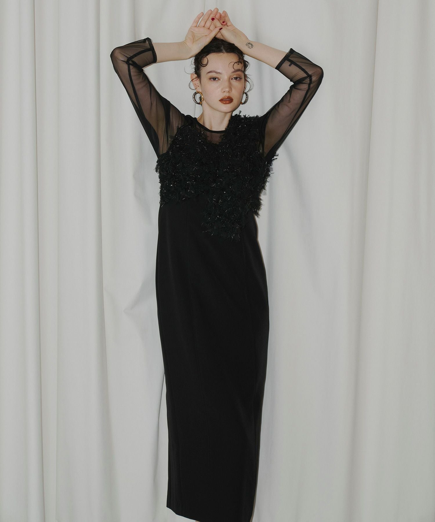 fringe glitter knot dress | ANDRESD fringe glitter knot dress | ANDRESD