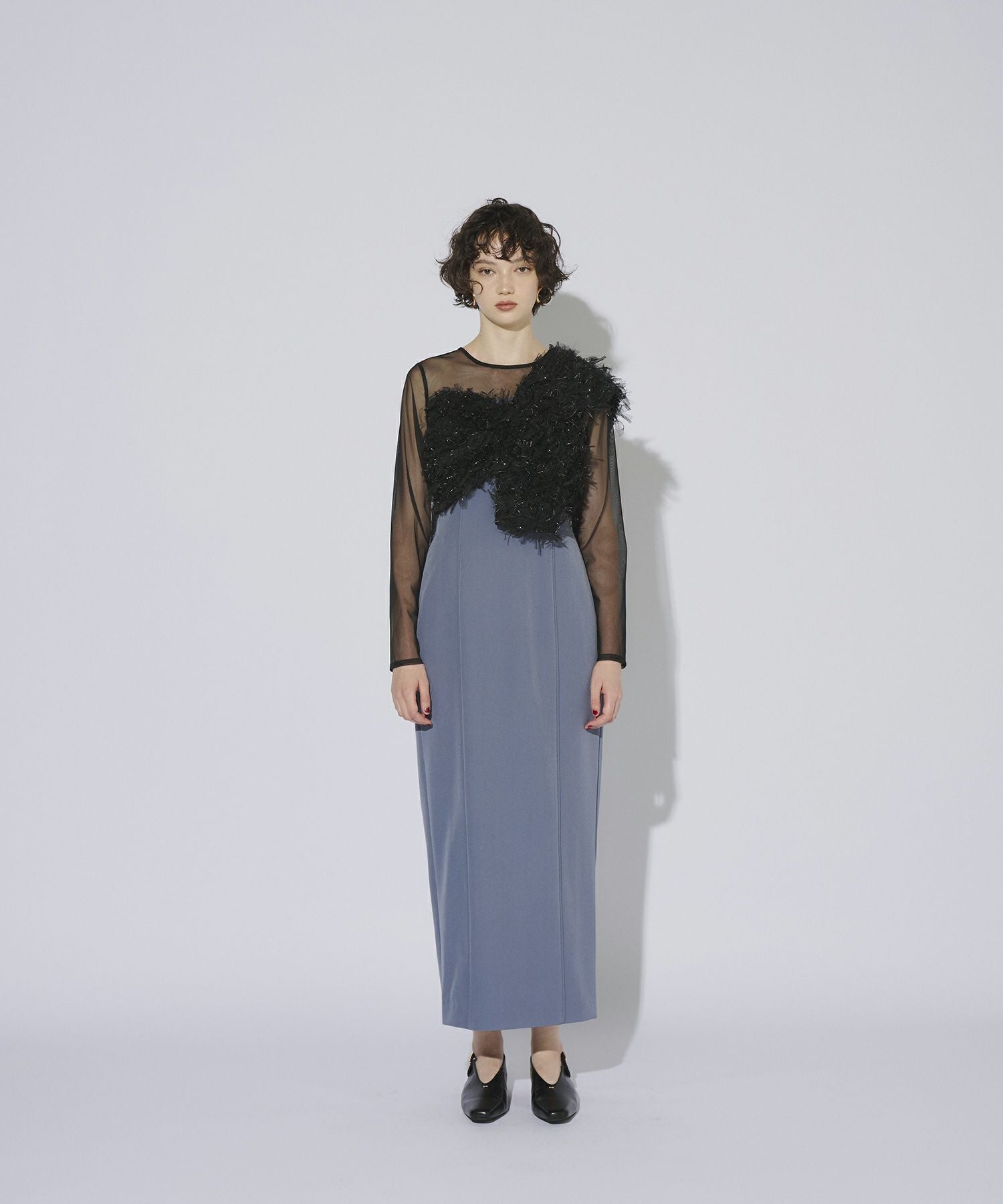 fringe glitter knot dress | ANDRESD