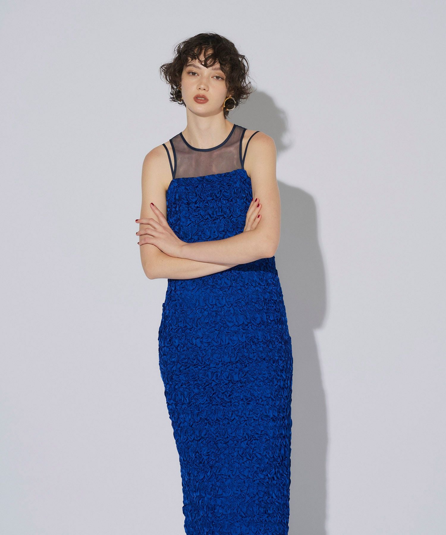 ANDRESD アンドレスド　smocking patterns dress M smocking patterns dress | ANDRESD