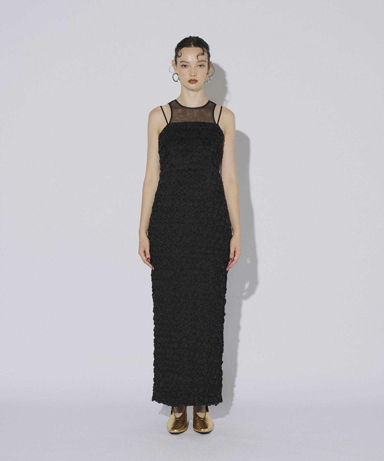 ANDRESD アンドレスド　smocking patterns dress M smocking patterns dress | ANDRESD