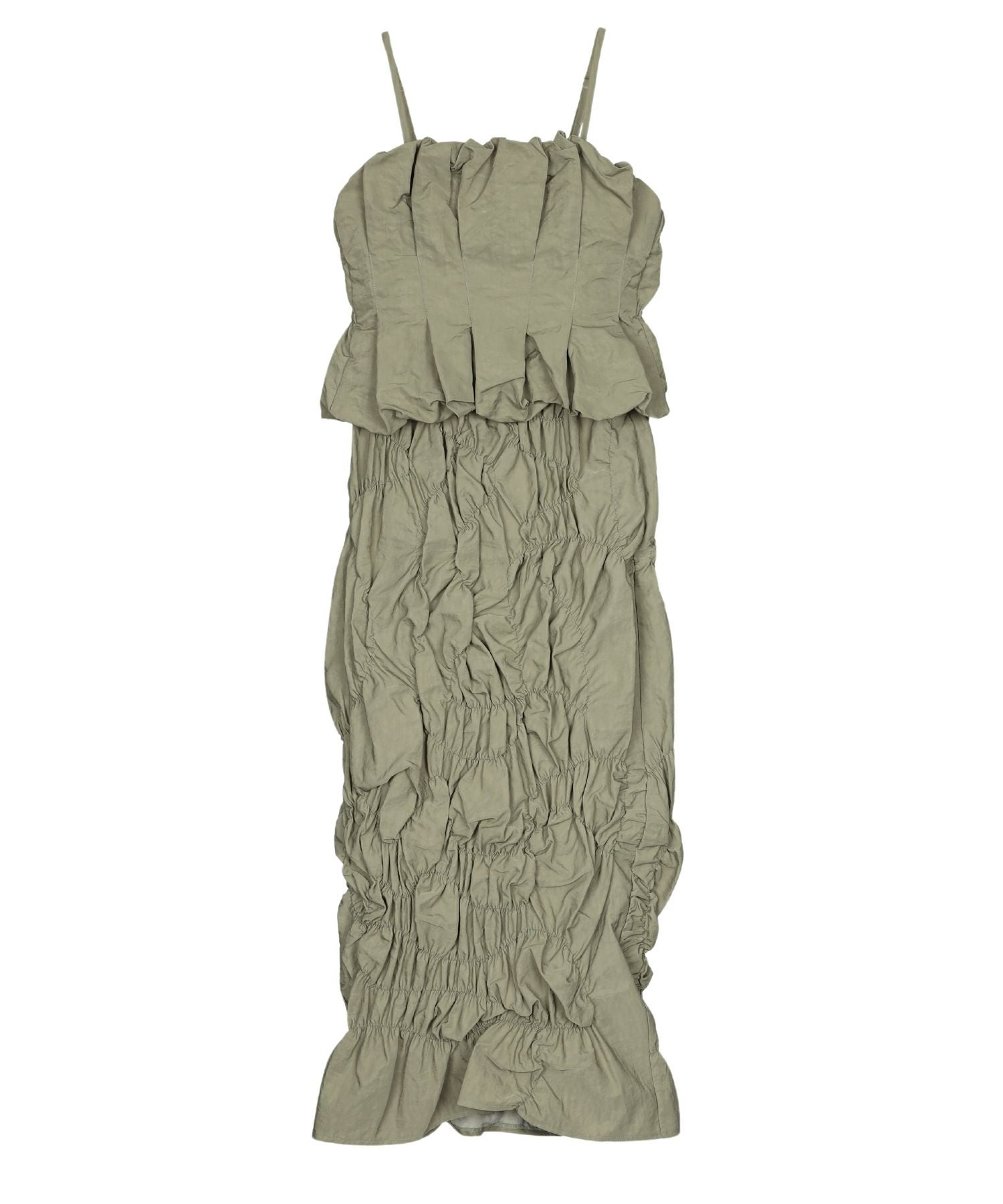 random shirring setup dress | ANDRESD