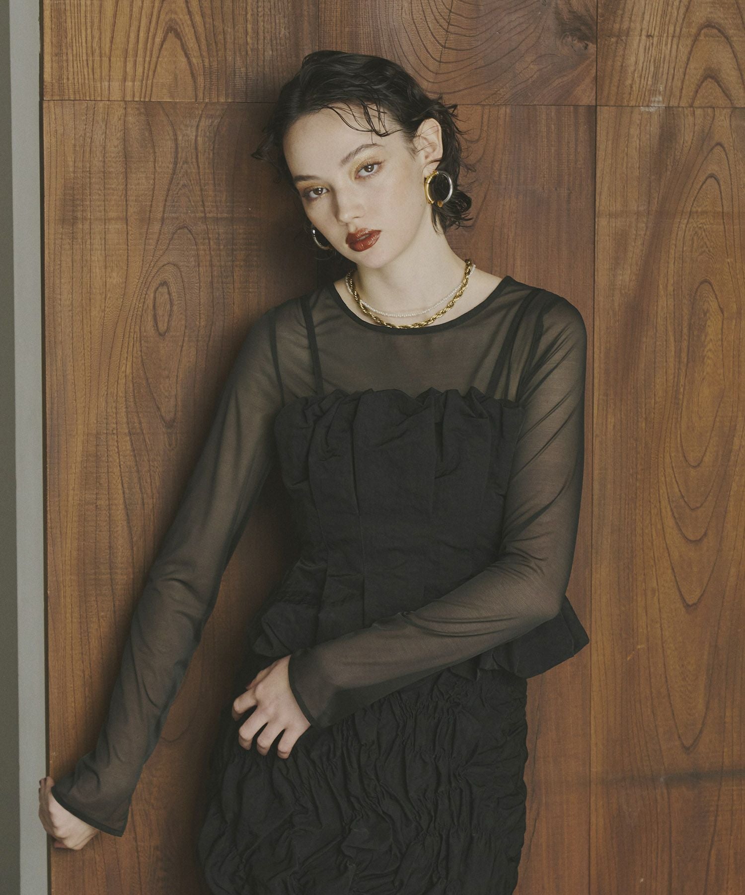 corset style sheer tops | ANDRESD