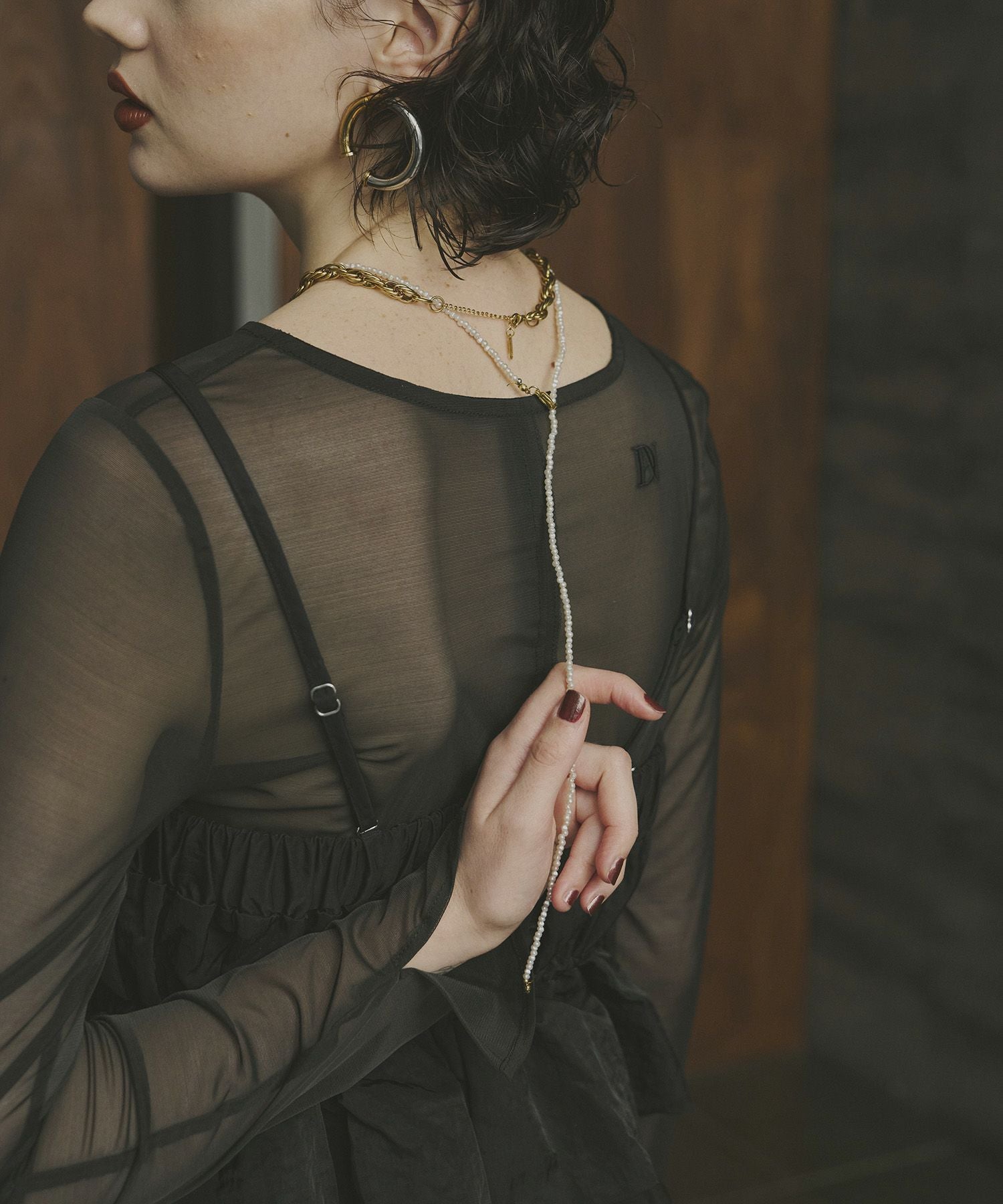 corset style sheer tops | ANDRESD