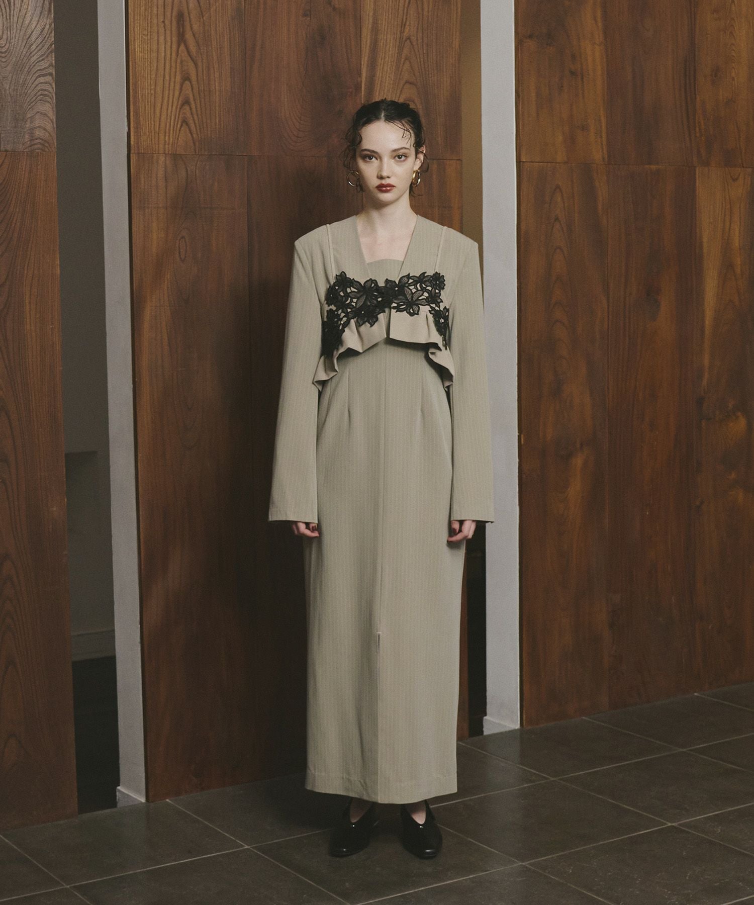 スーツ・フォーマル・ドレス ANDRESD pinstripe tailored bustier dress pinstripe tailored bustier dress | ANDRESD