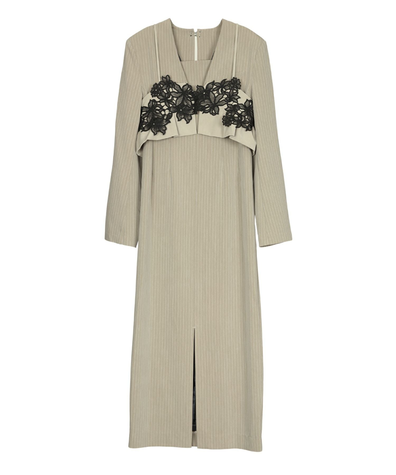 pinstripe tailored bustier dress | ANDRESD