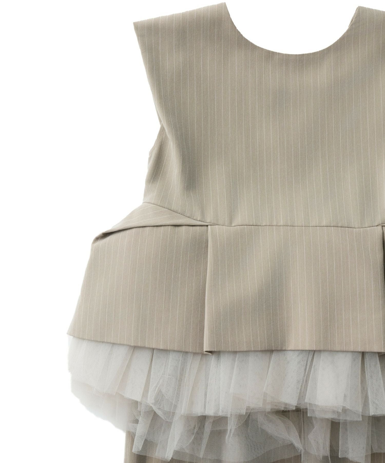 pinstripe peplum setup dress | ANDRESD
