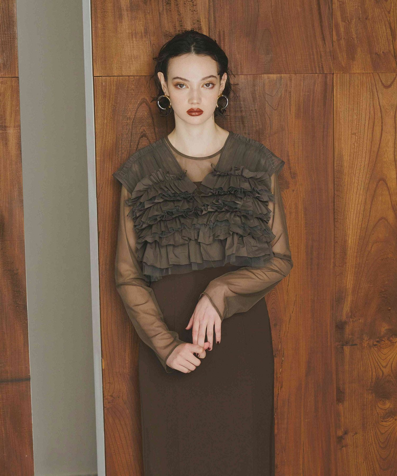 taffeta tulle vest set dress | ANDRESD