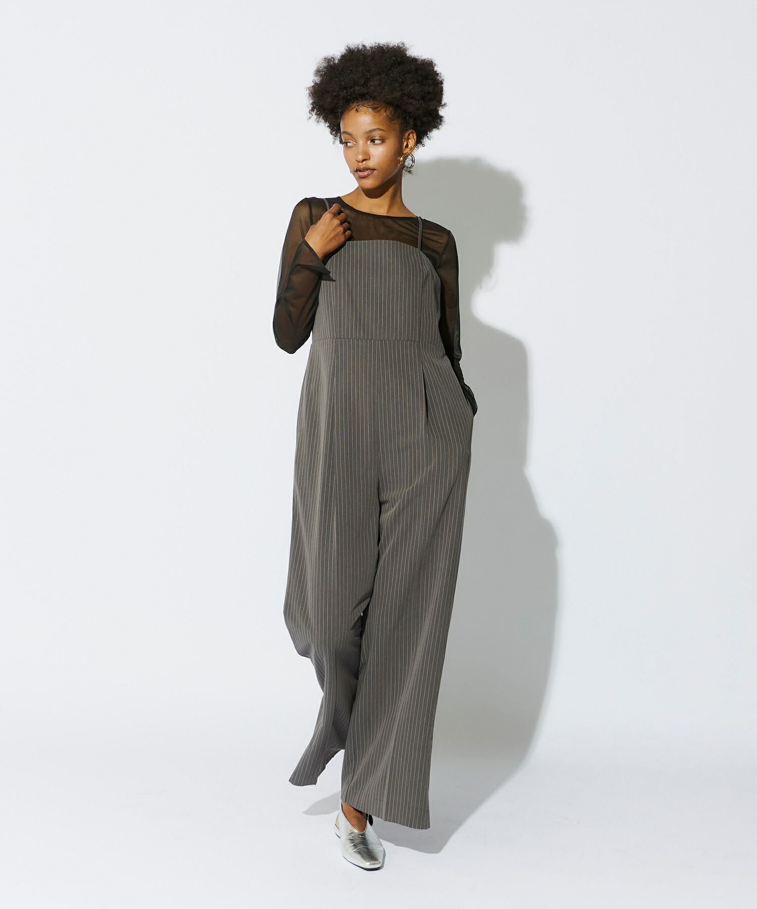pinstripe all in one dress | ANDRESD