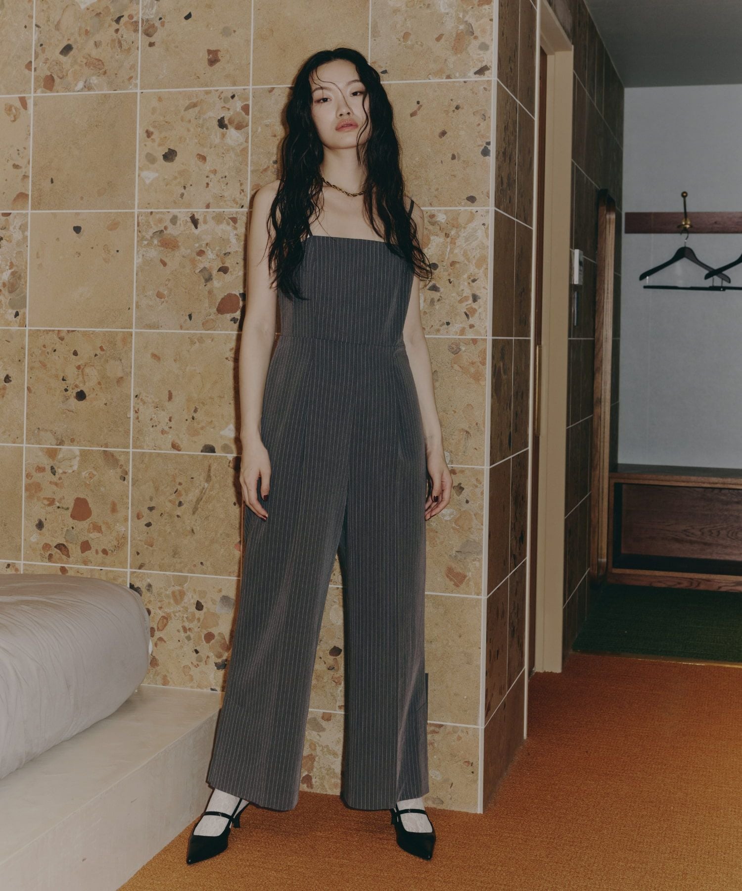 pinstripe all in one dress | ANDRESD