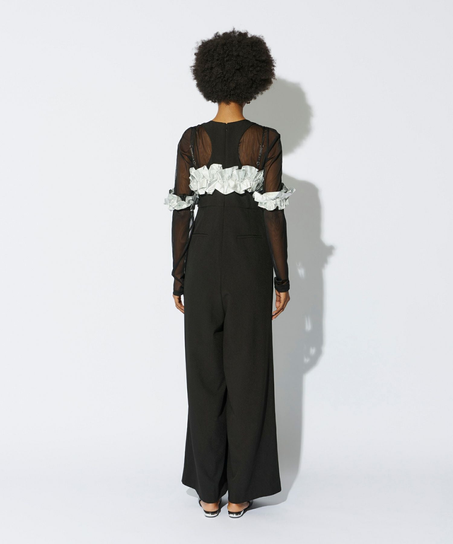 ruffled bustier pants dress | ANDRESD