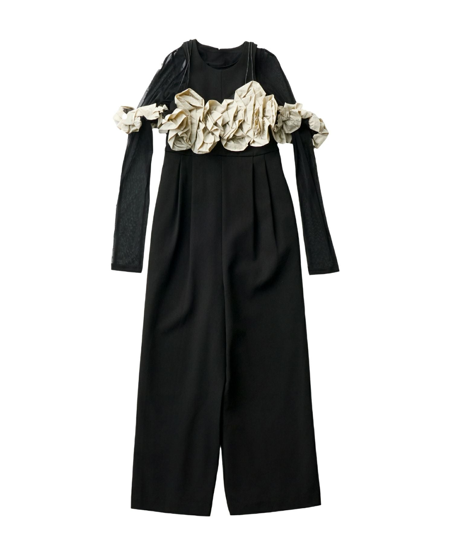 ruffled bustier pants dress | ANDRESD
