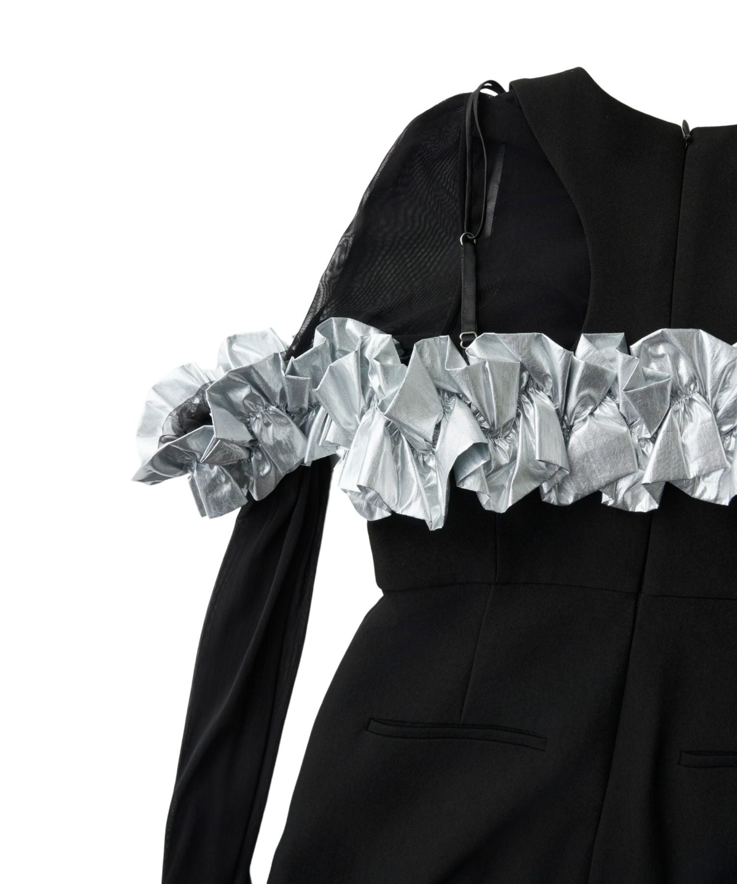 ruffled bustier pants dress | ANDRESD