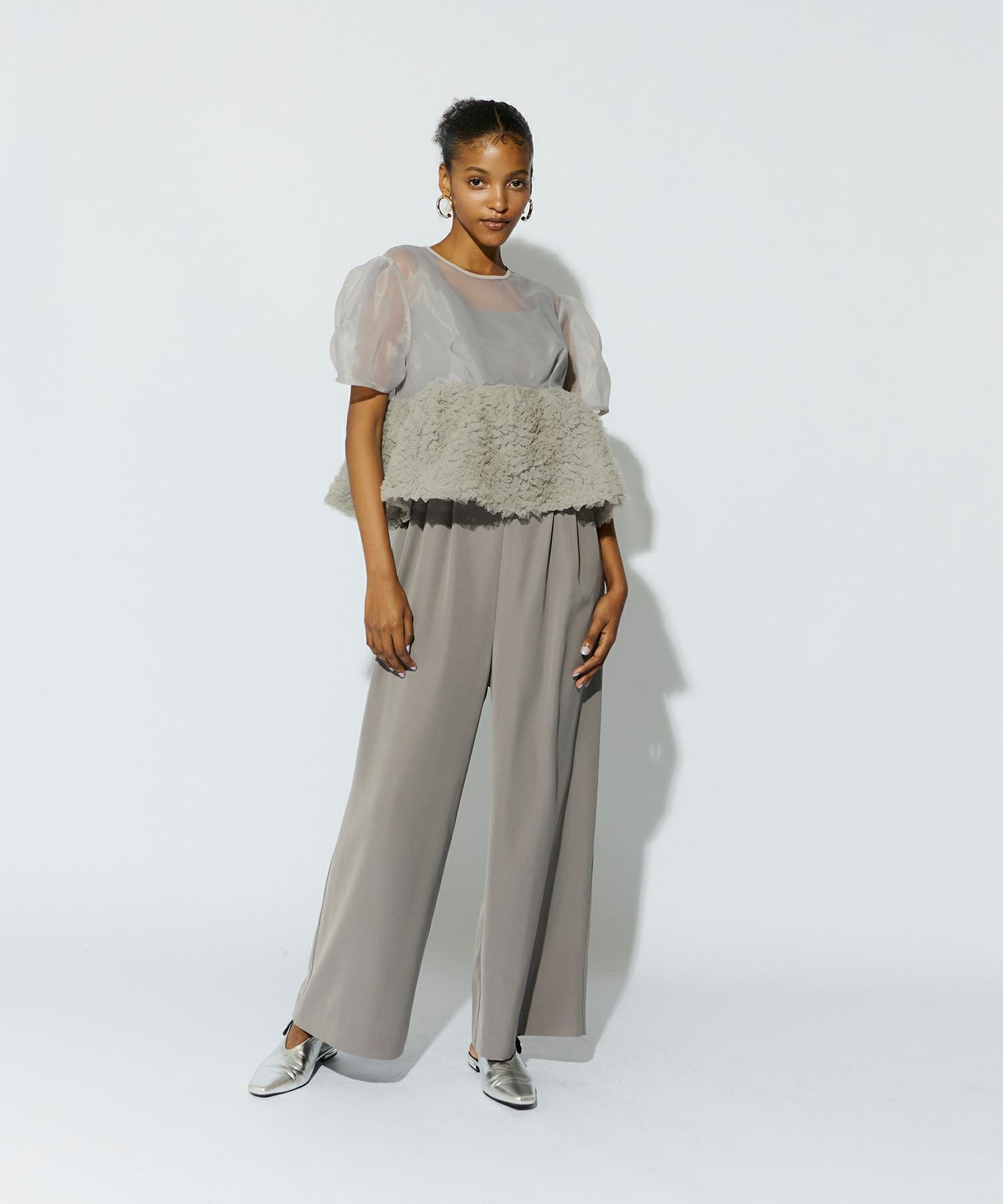 swell peplum set up pants dress | ANDRESD