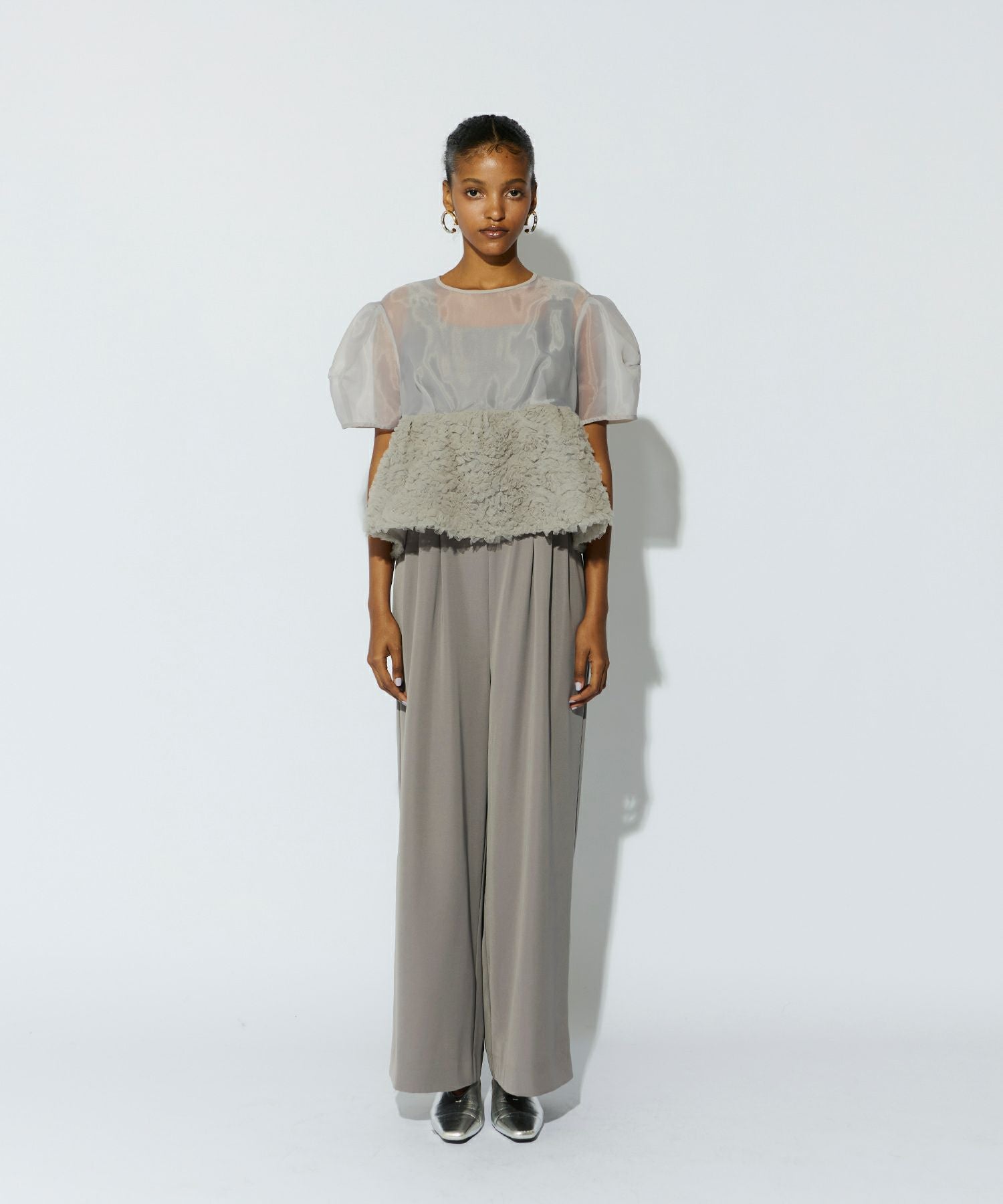 swell peplum set up pants dress | ANDRESD