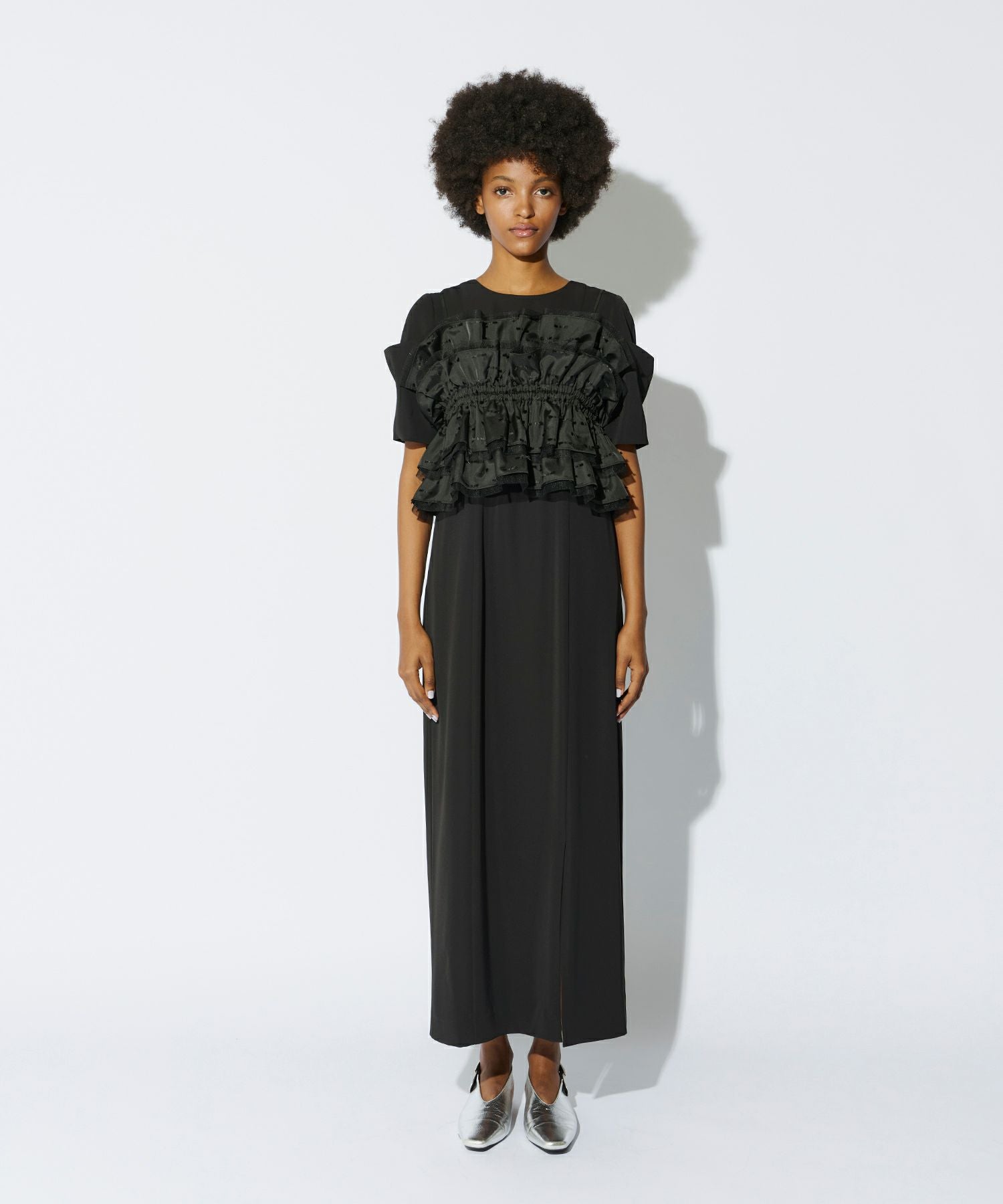 ribbon jacquard bustier dress | ANDRESD