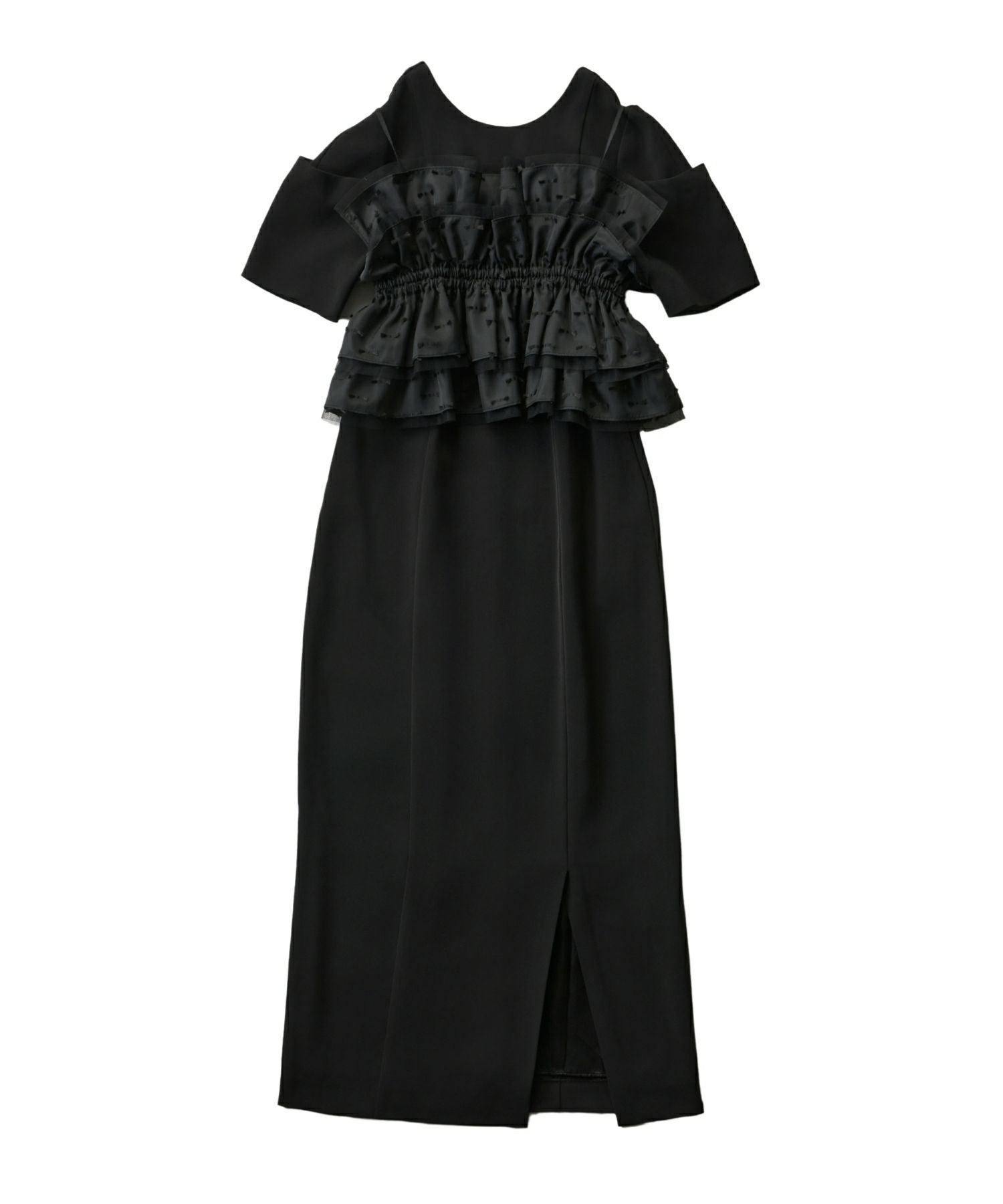 ribbon jacquard bustier dress | ANDRESD