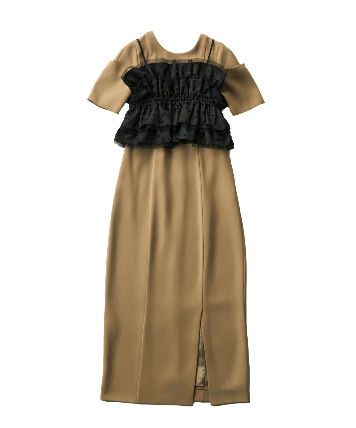 ribbon jacquard bustier dress | ANDRESD