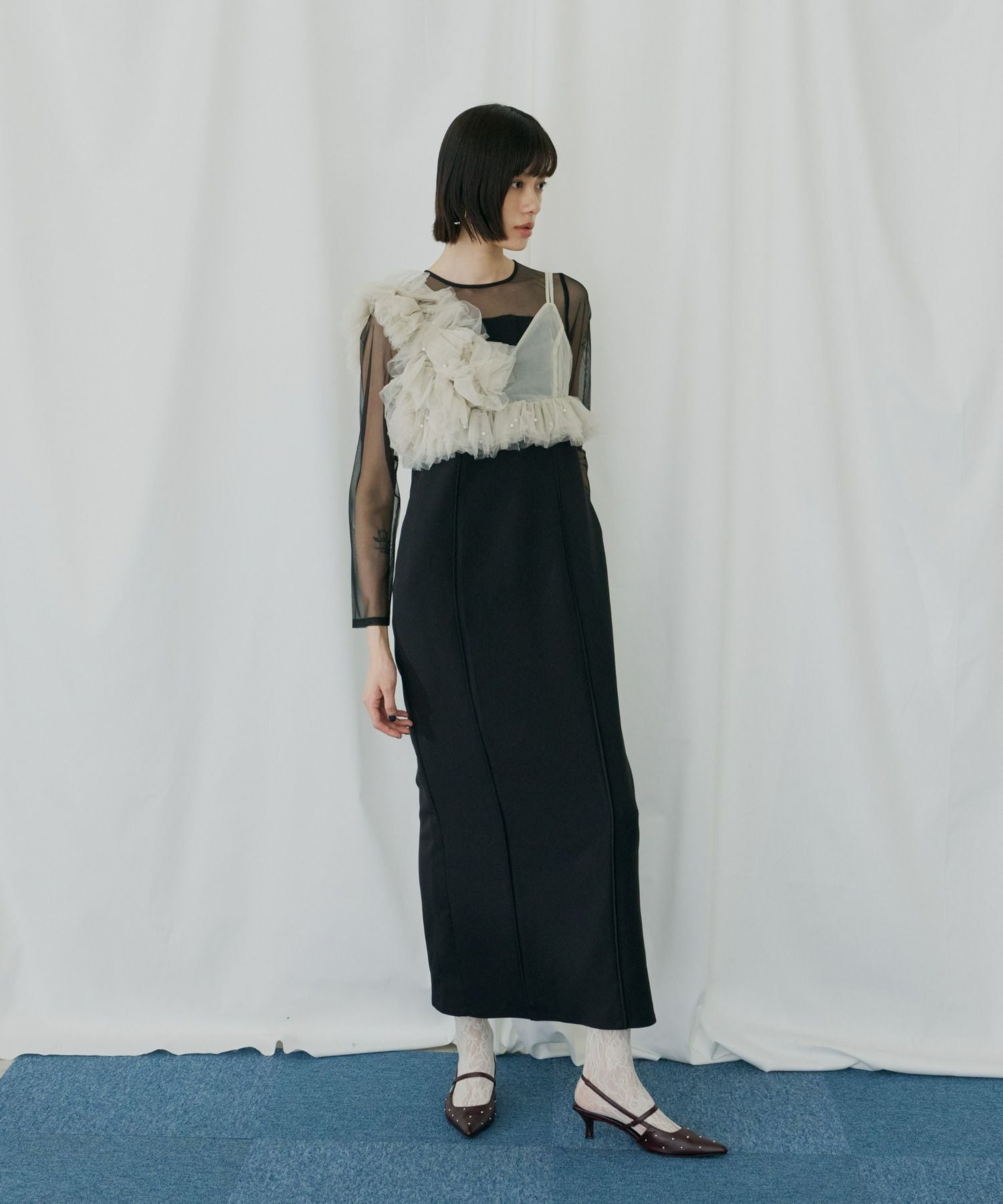 pearl bustier dress | ANDRESD
