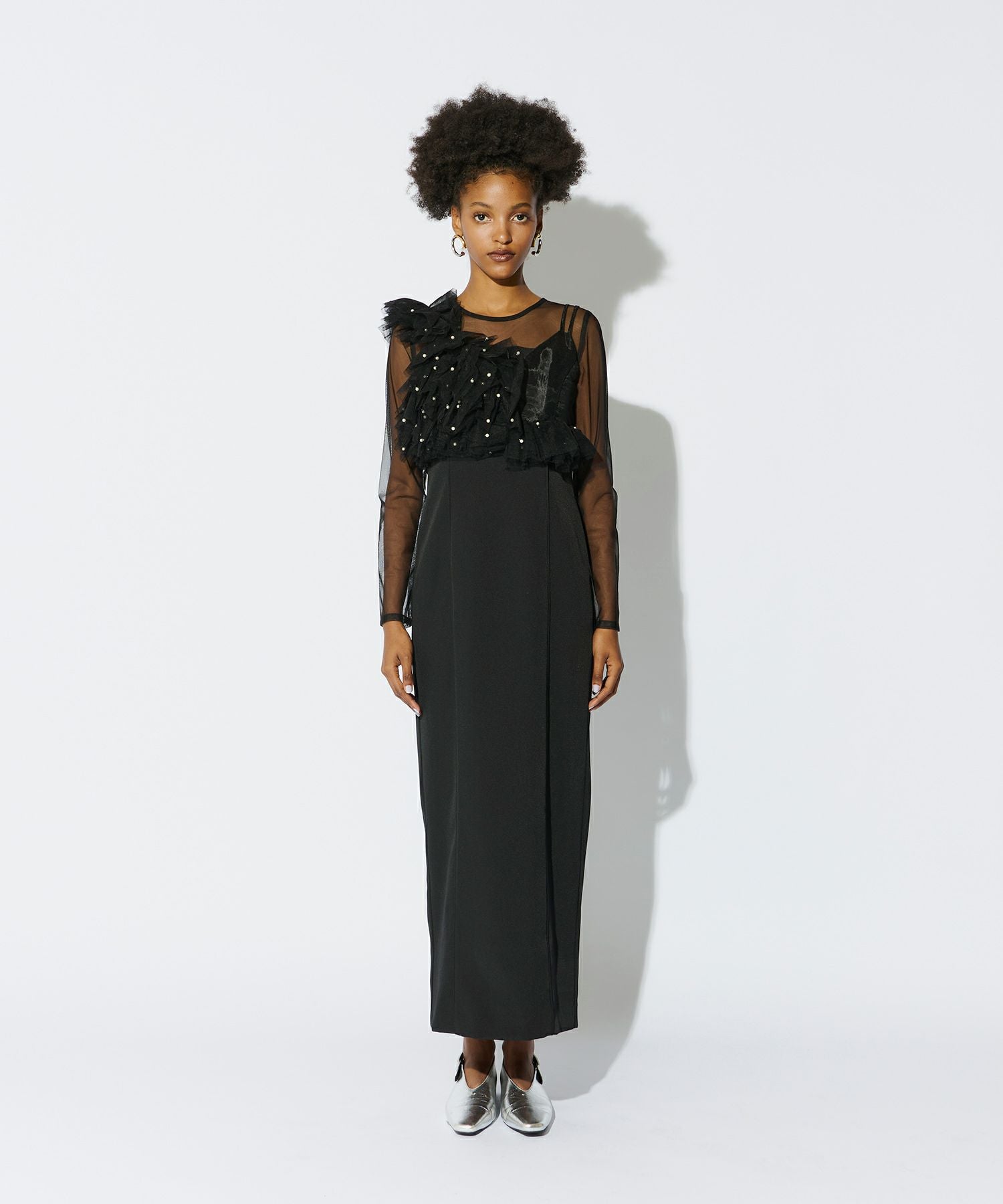 【未使用】pearl bustier dress 【ANDRESD】 pearl bustier dress | ANDRESD