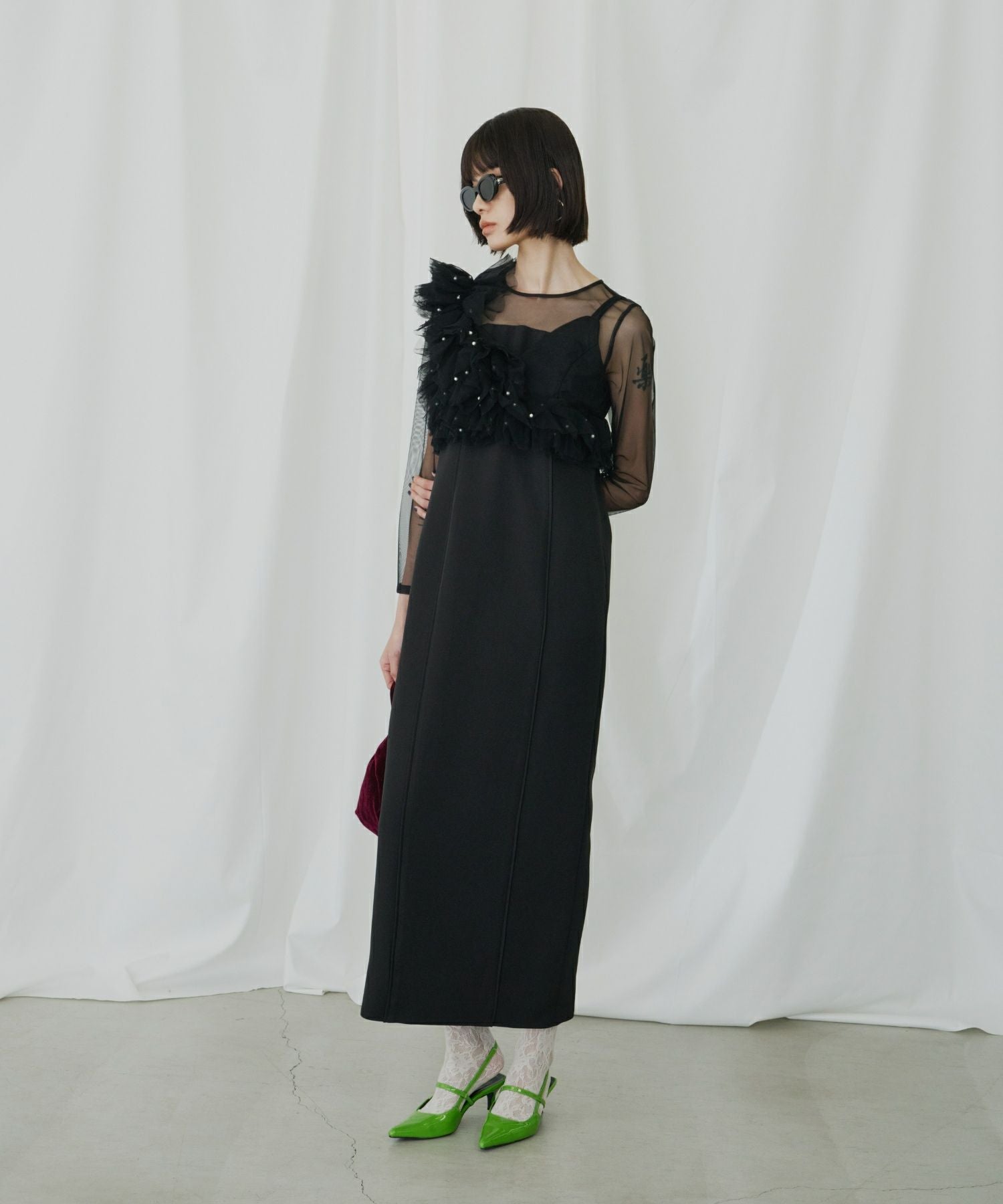pearl bustier dress | ANDRESD