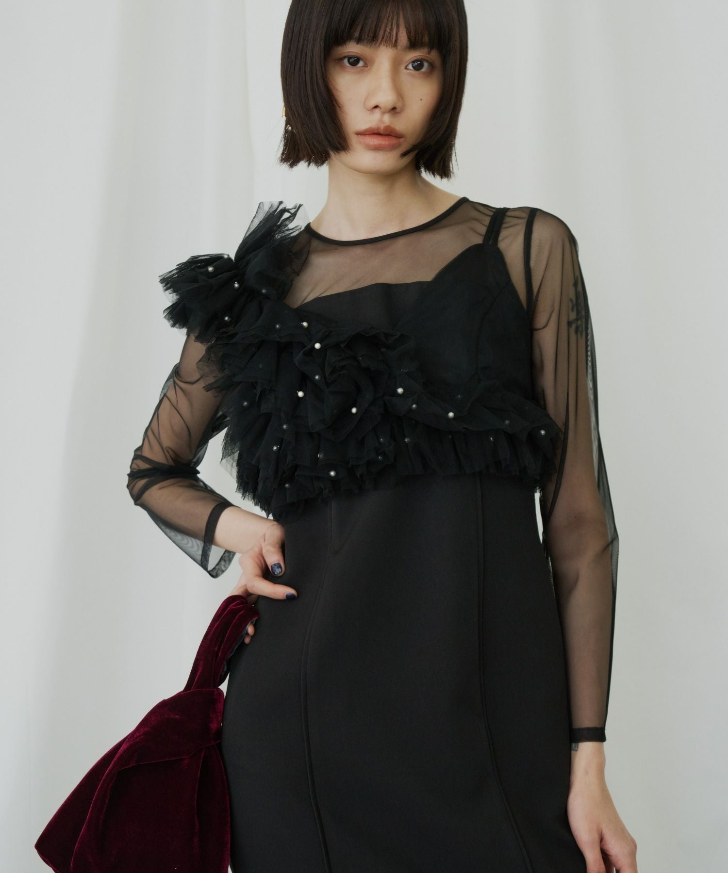 fringe glitter knot dress | ANDRESD