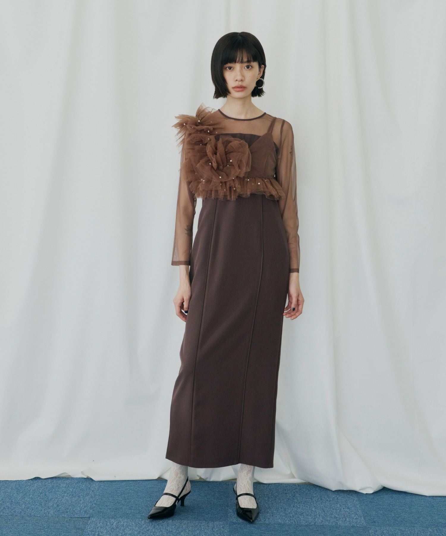 pearl bustier dress | ANDRESD