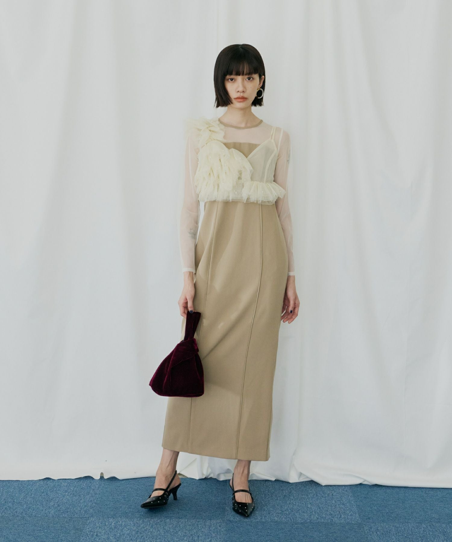 pearl bustier dress | ANDRESD