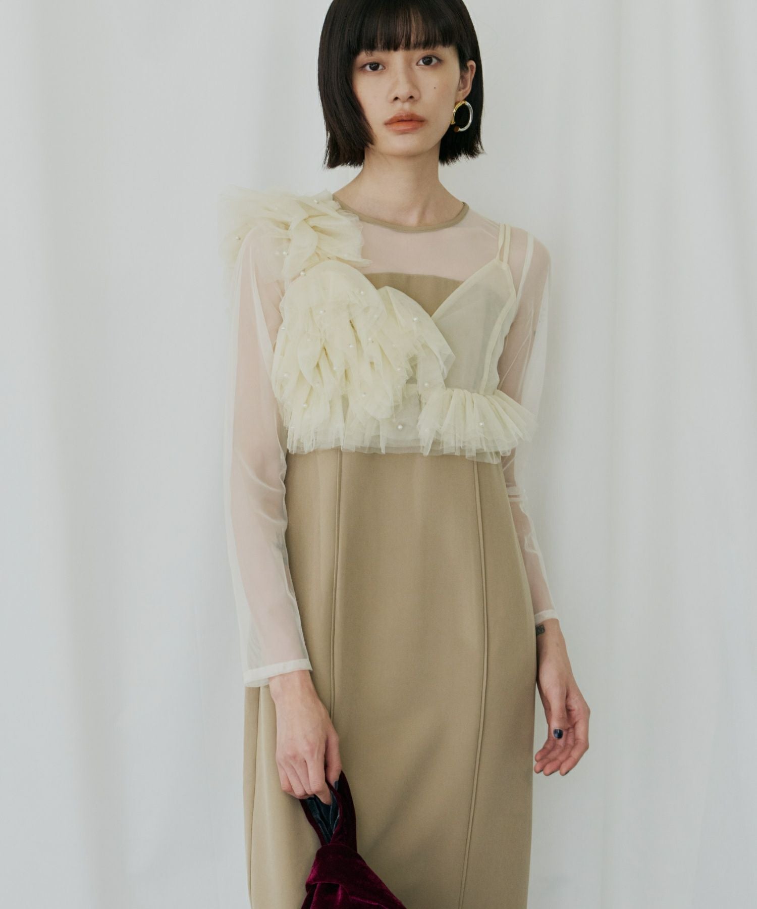 pearl bustier dress | ANDRESD