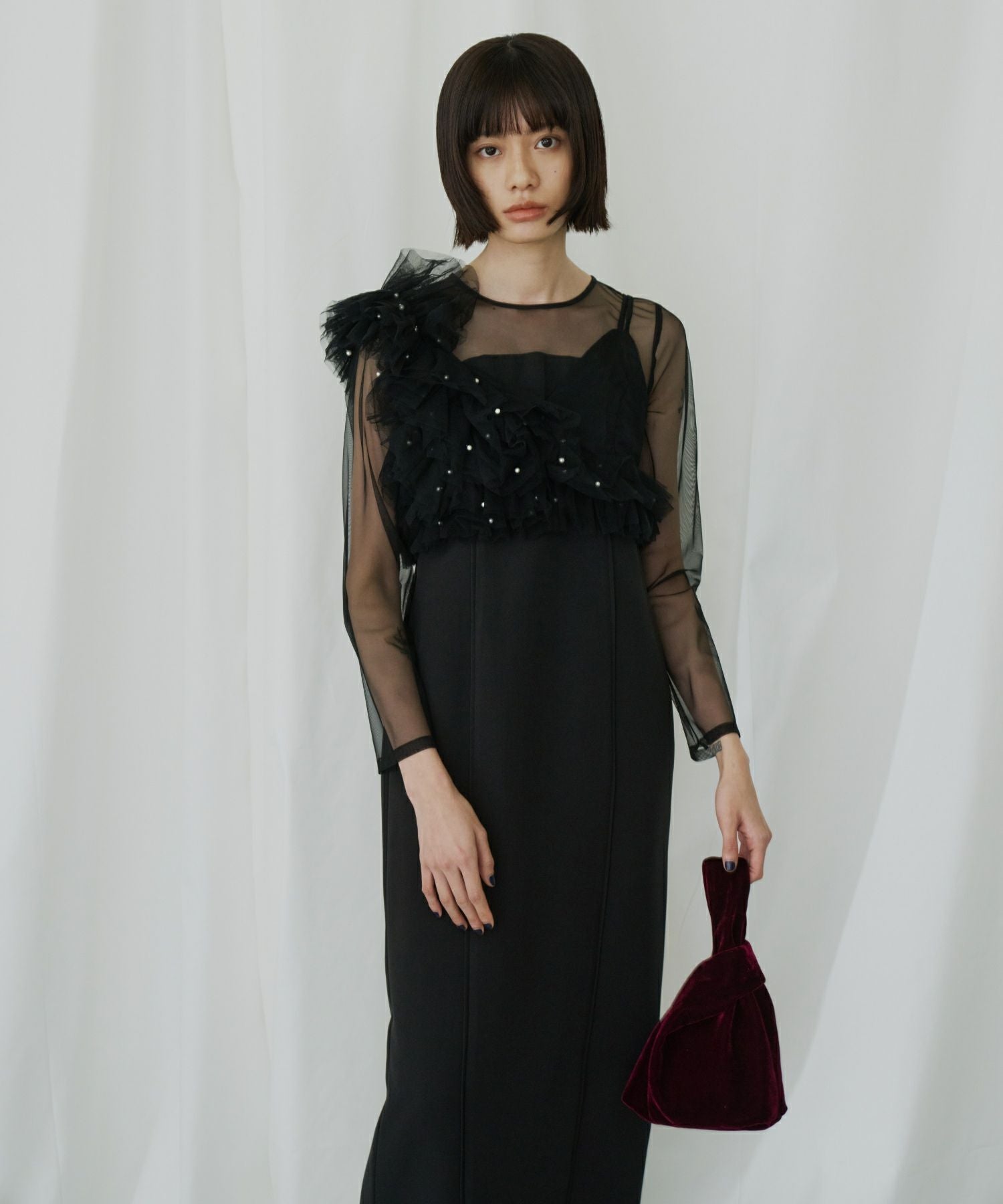 ANDRESD パールチュールドレス pearl bustier dress | ANDRESD
