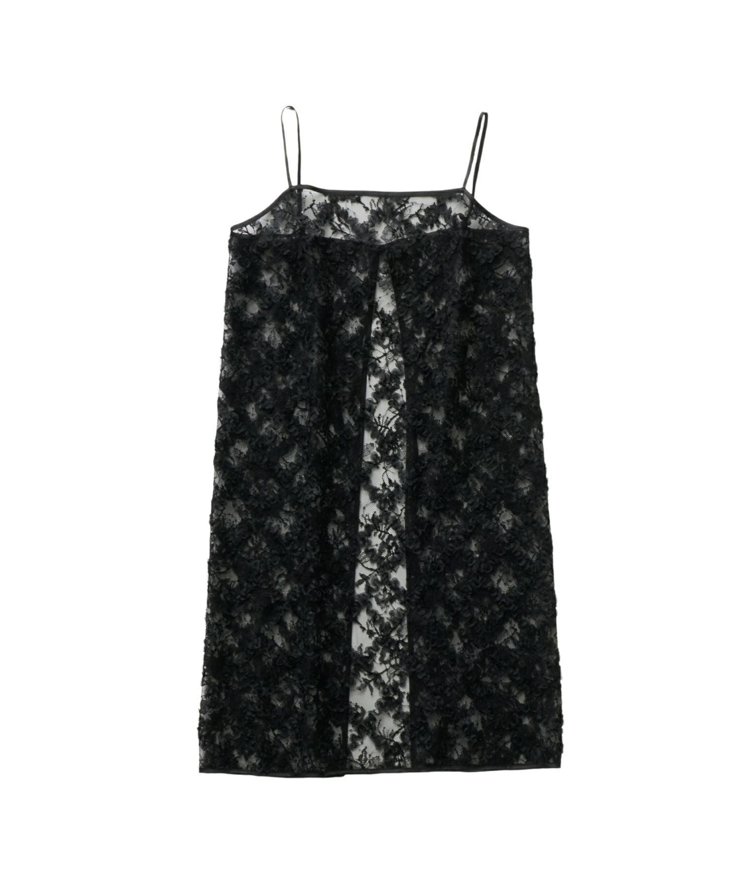 kirakira fluffy lace dress | ANDRESD